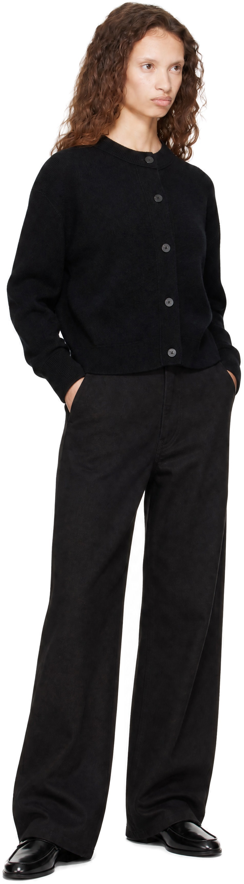 Studio Nicholson - Cardigan Arvine noir