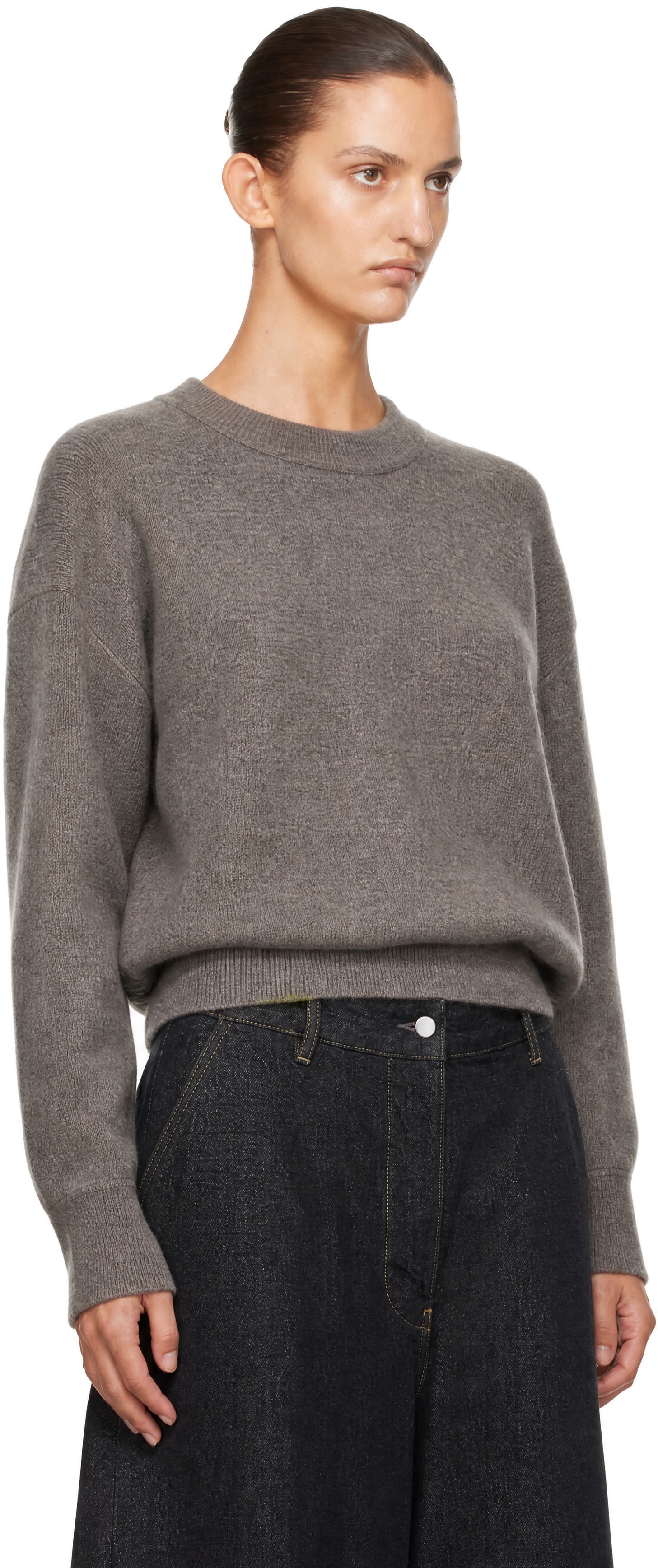 Studio Nicholson - Pull Morina brun en tricot