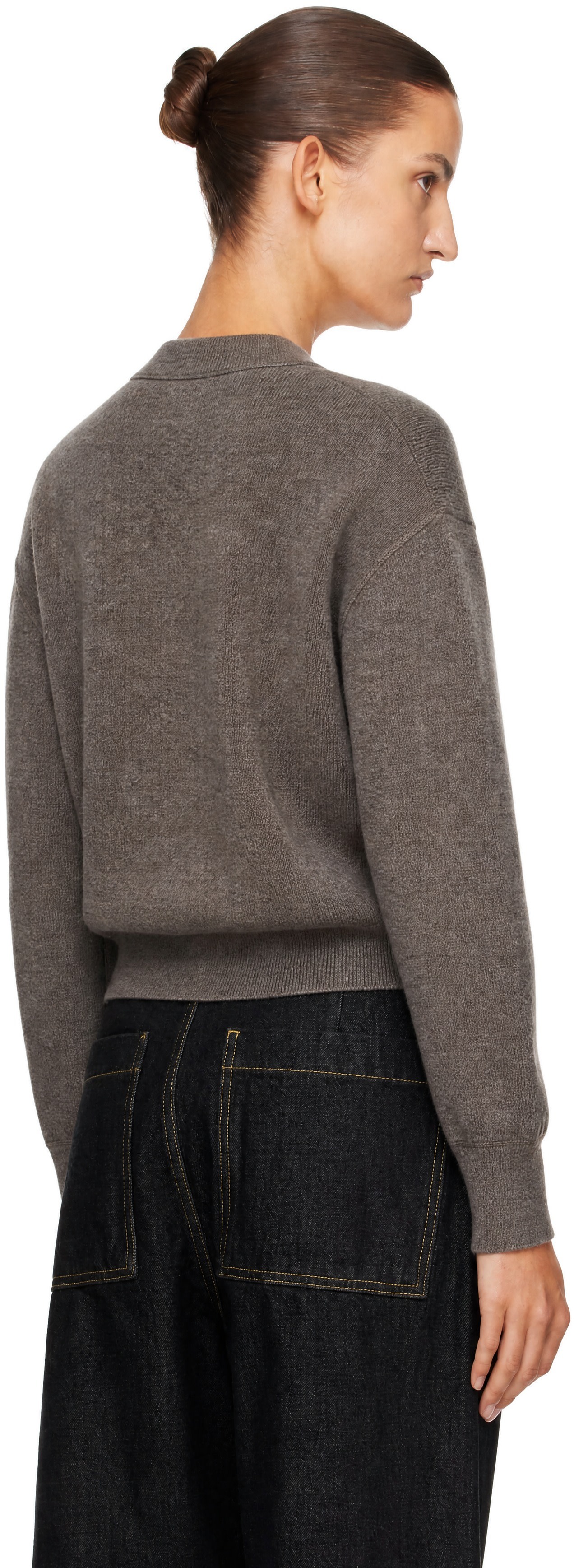 Studio Nicholson - Pull Morina brun en tricot