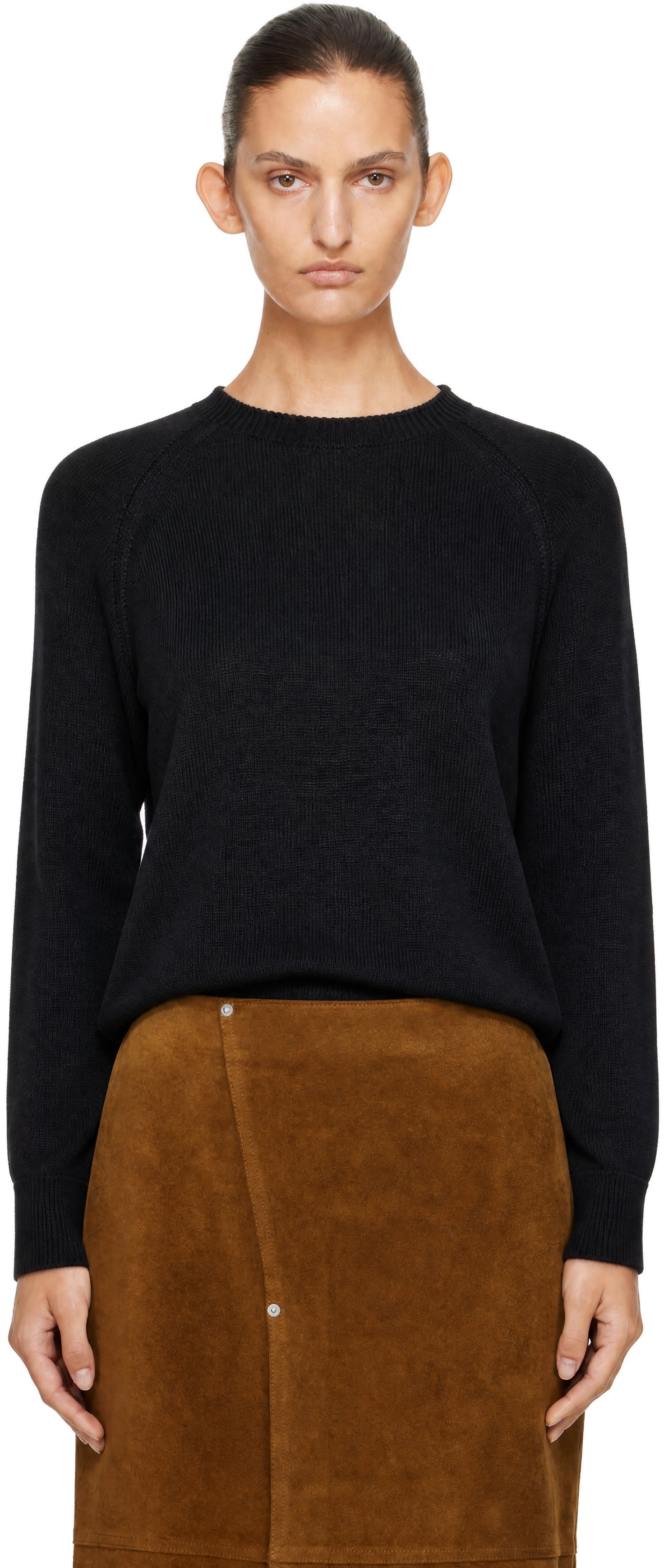Studio Nicholson - Pull Loenne noir en tricot