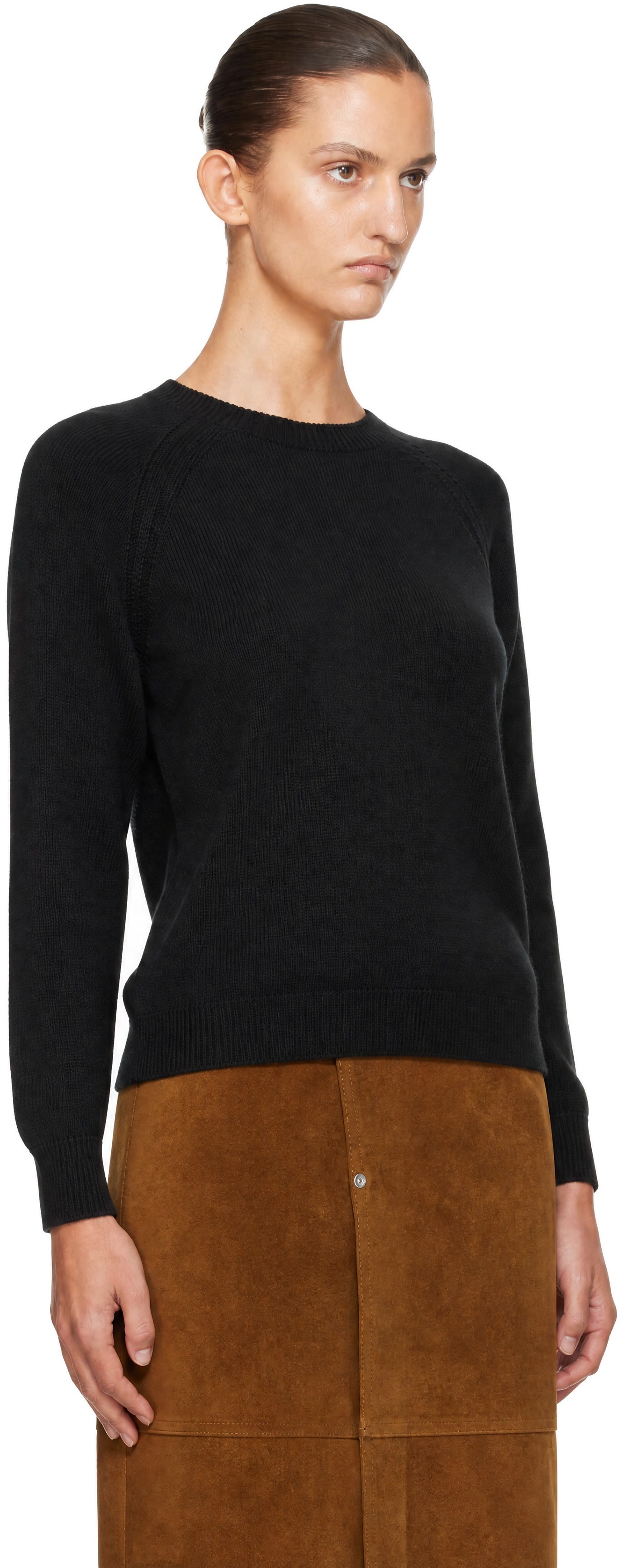 Studio Nicholson - Pull Loenne noir en tricot