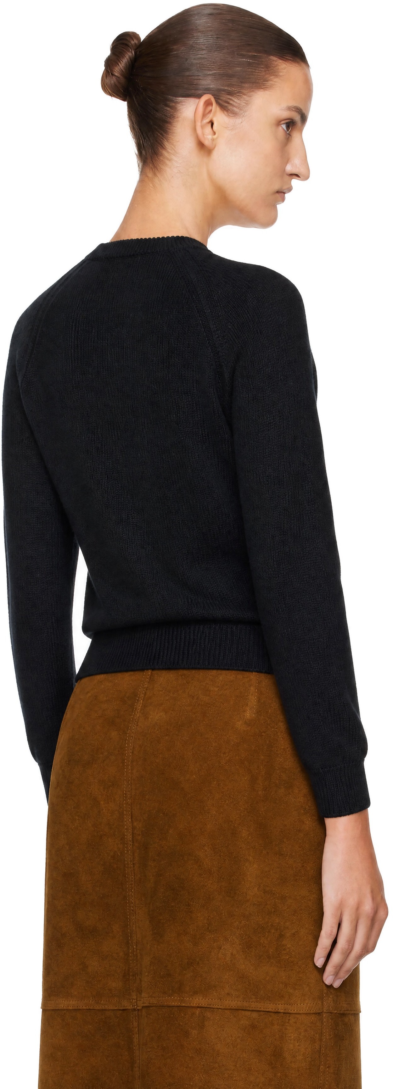 Studio Nicholson - Pull Loenne noir en tricot