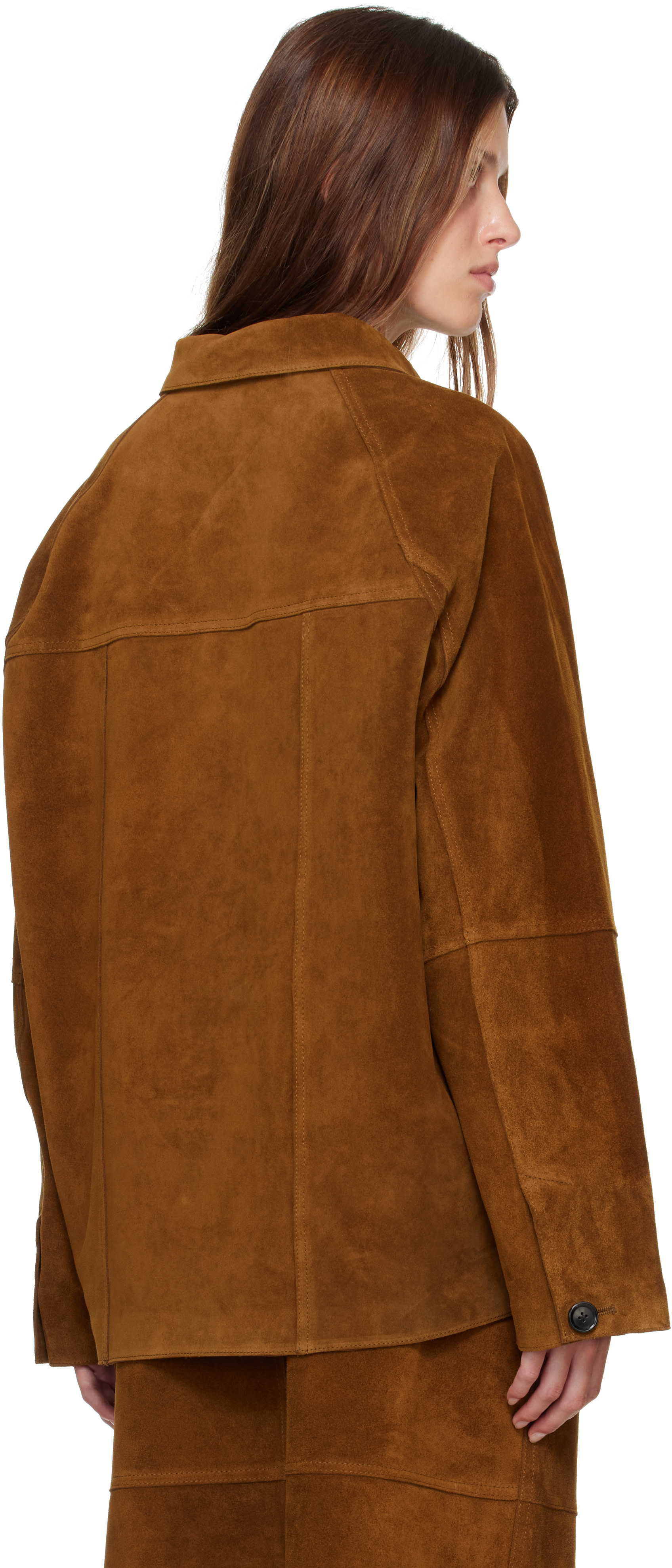 Studio Nicholson - Tan Bowe Suede Jacket