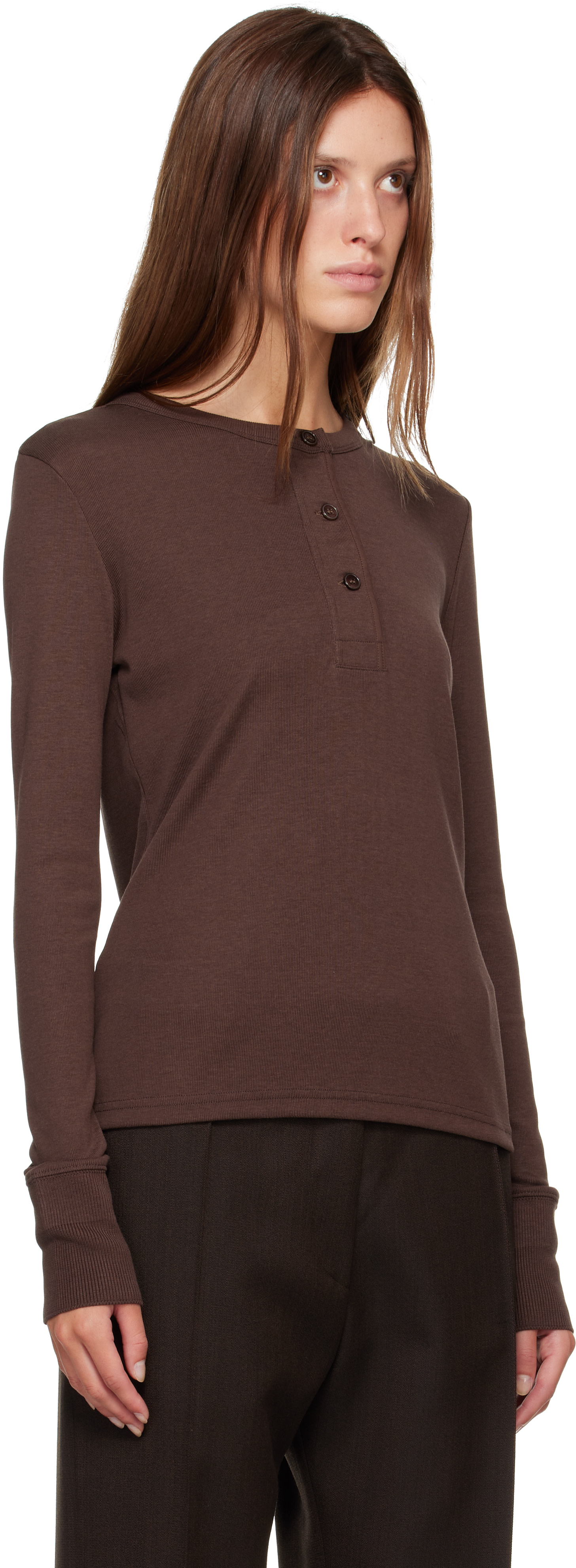 Studio Nicholson - Henley Roane brun en jersey