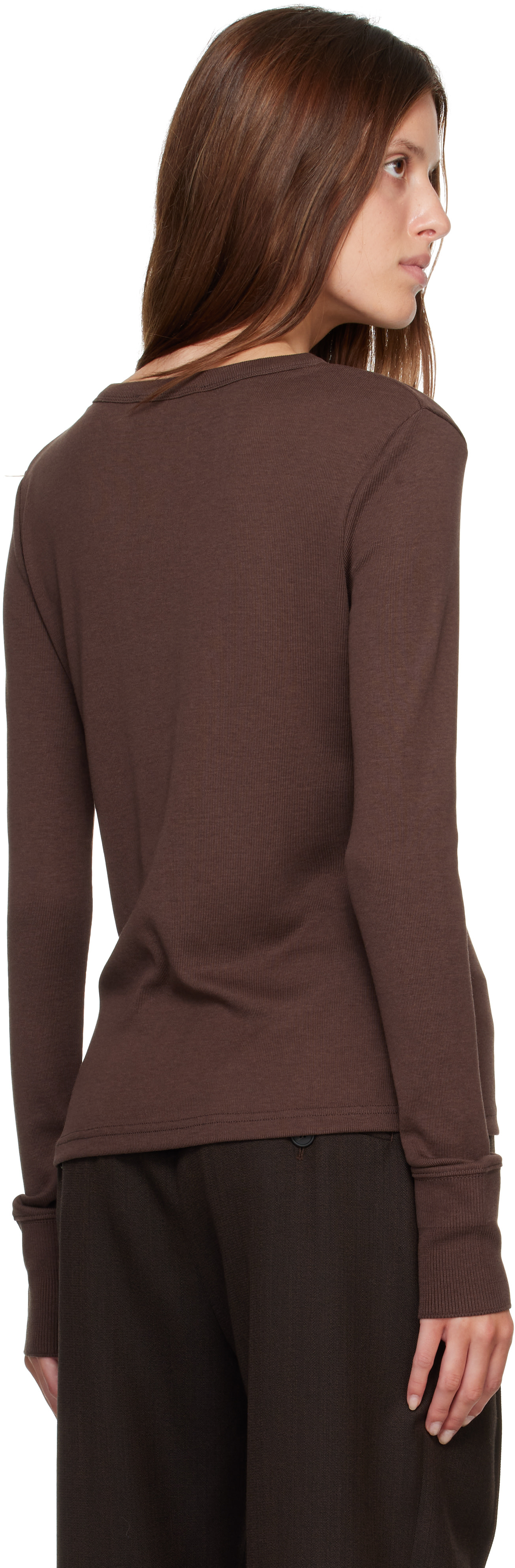 Studio Nicholson - Henley Roane brun en jersey