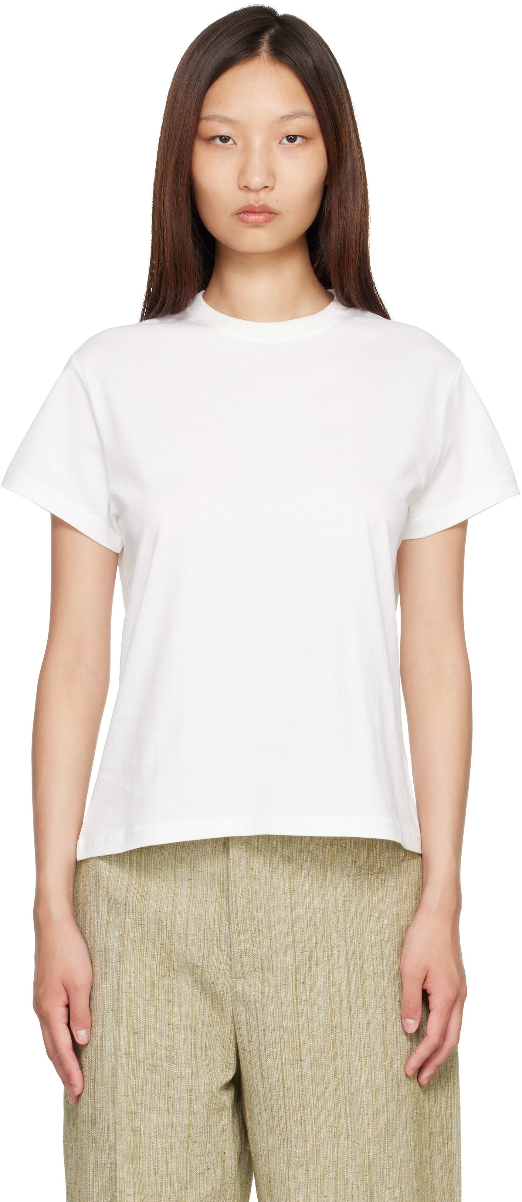 Studio Nicholson - T-shirt Marine blanc