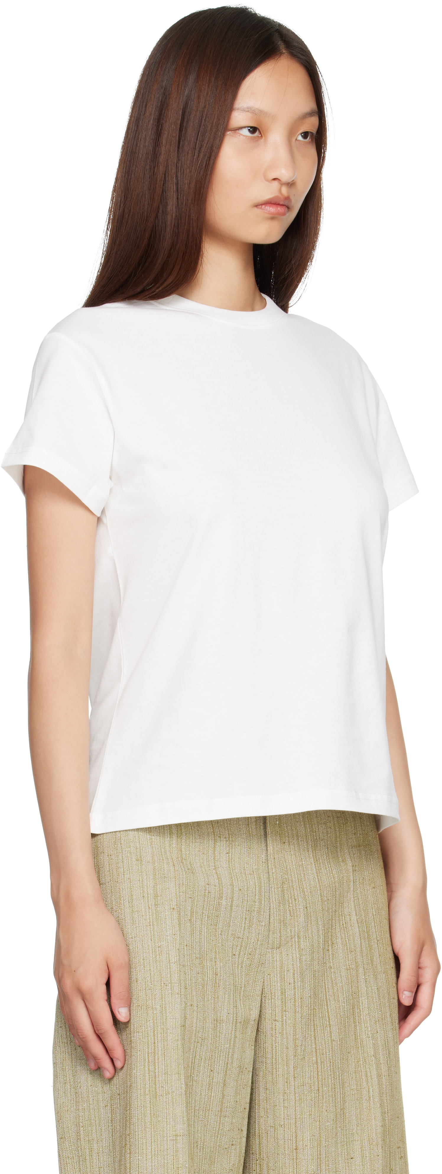 Studio Nicholson - T-shirt Marine blanc