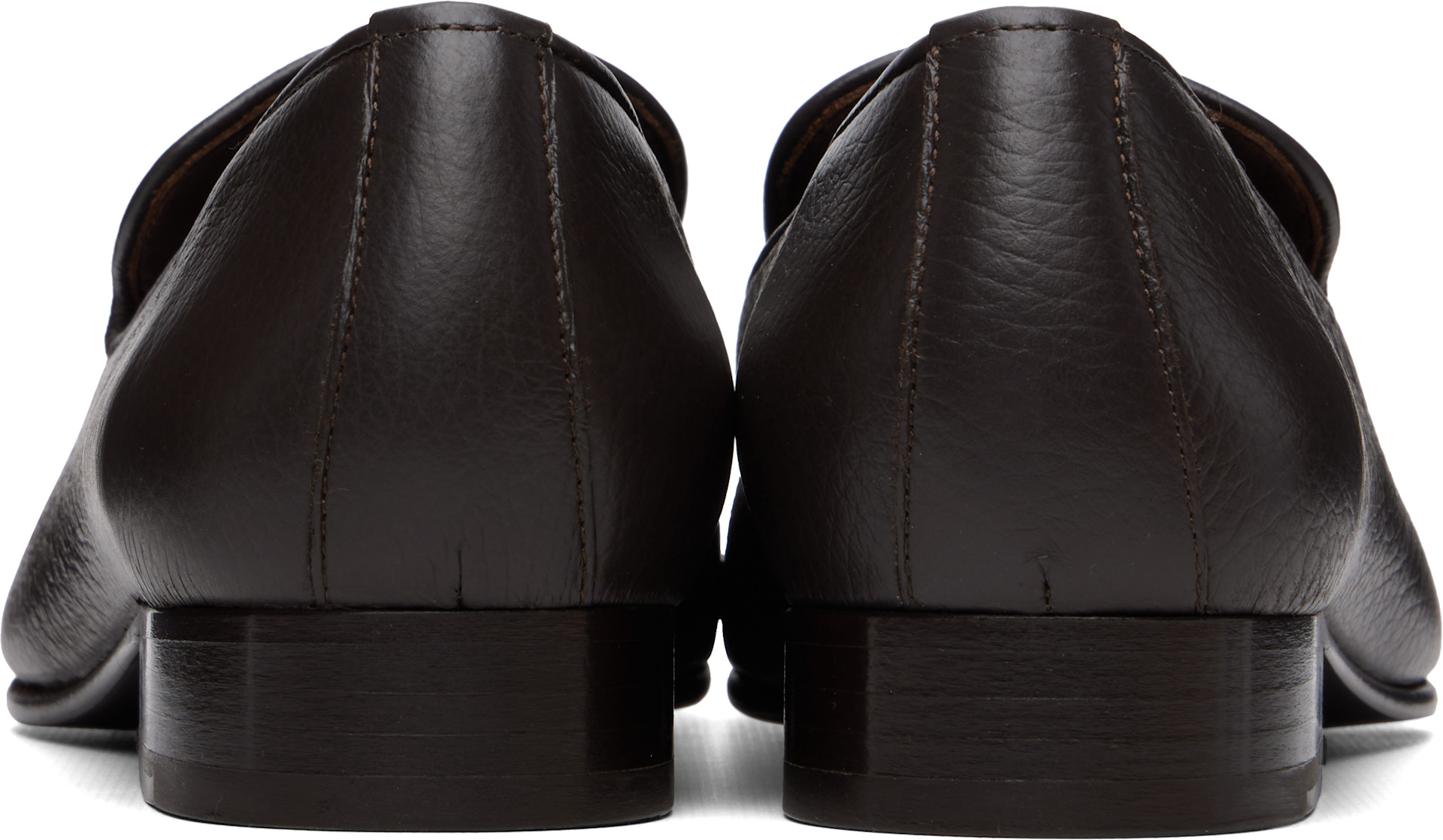Studio Nicholson - Flâneurs Elkann bruns en cuir