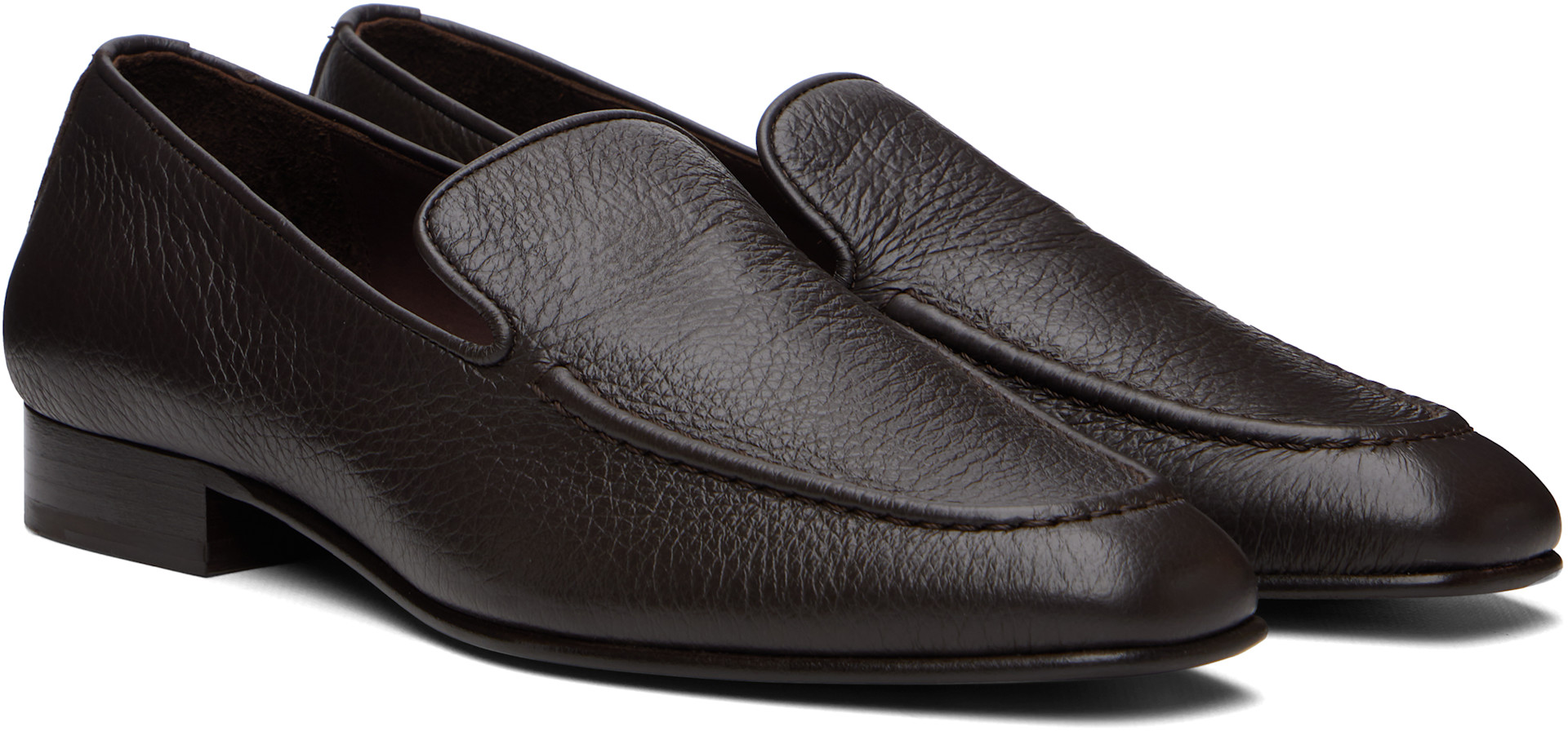 Studio Nicholson - Flâneurs Elkann bruns en cuir