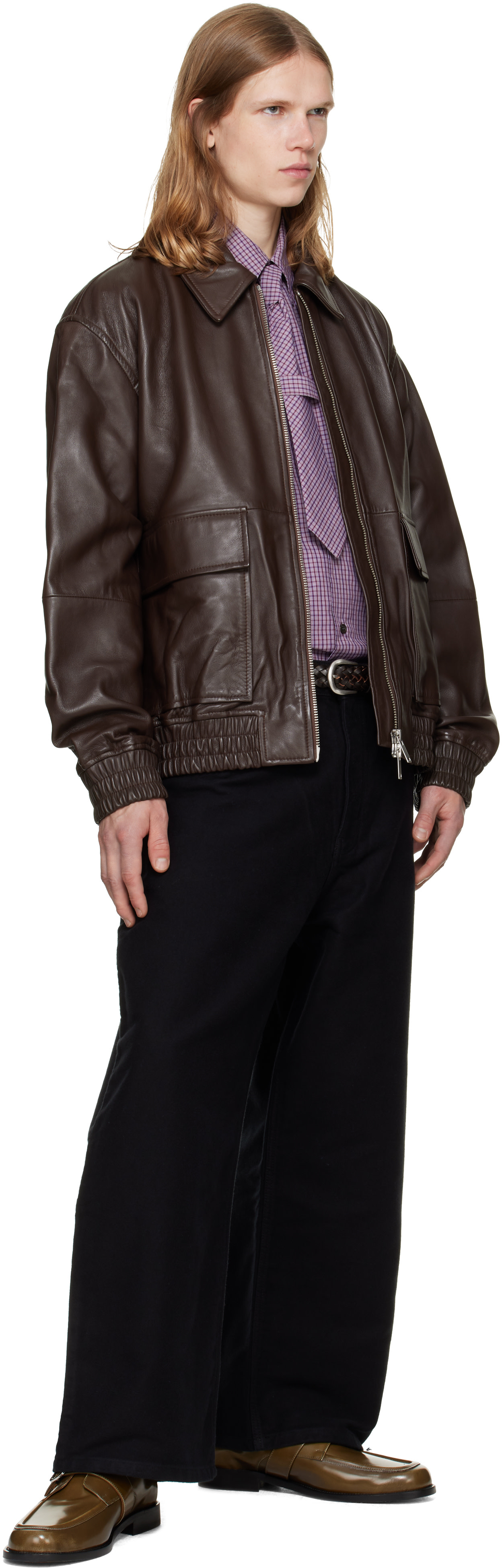 Studio Nicholson - Brown Plaited Belt