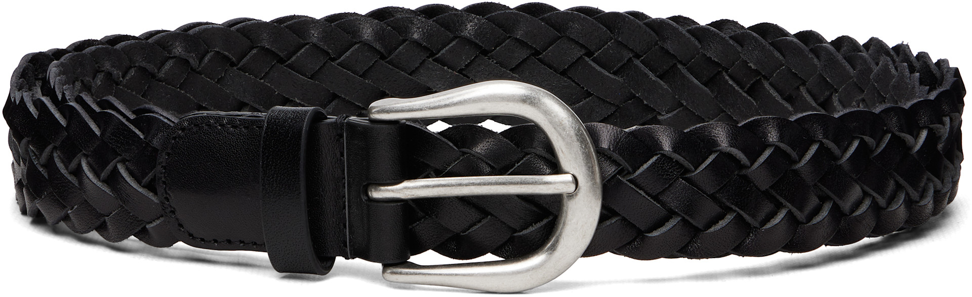 Studio Nicholson - Ceinture Plaited noire