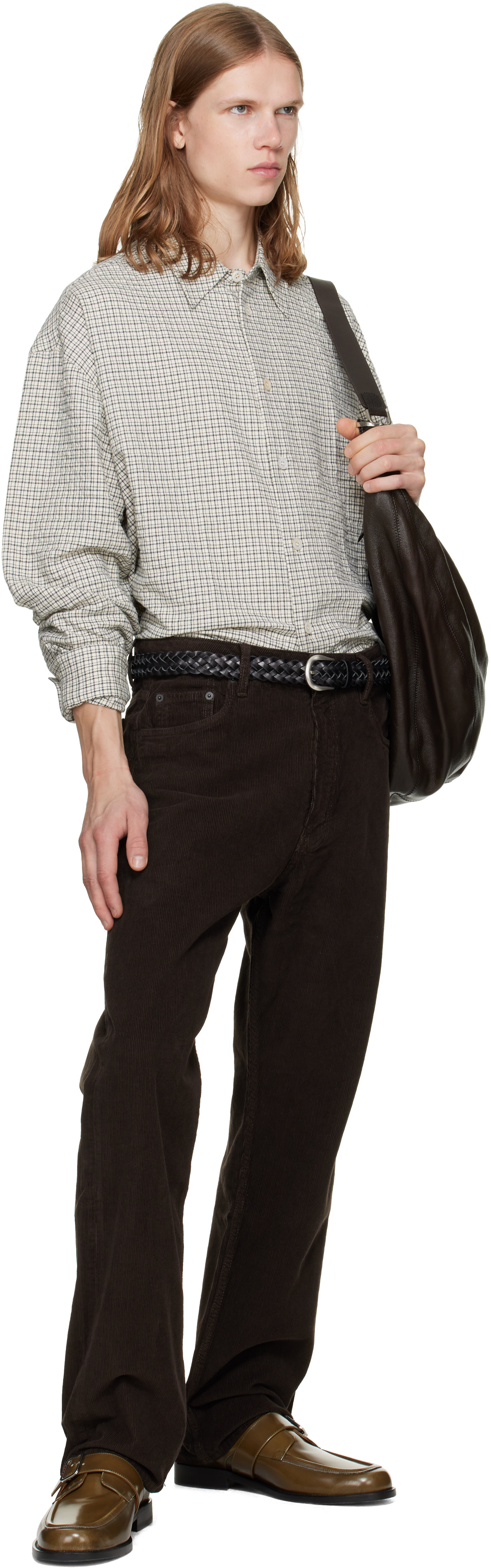Studio Nicholson - Ceinture Plaited noire