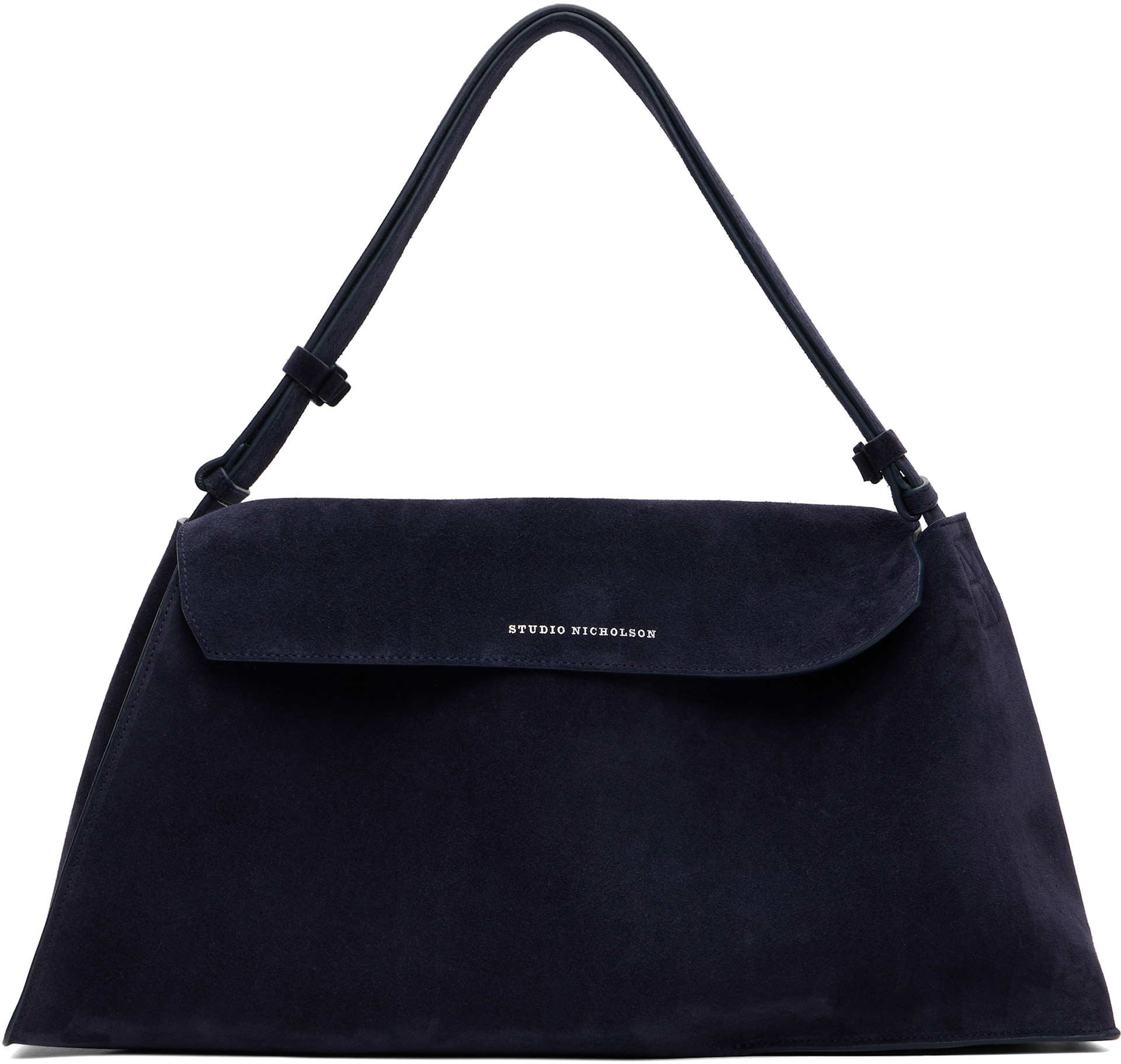 Studio Nicholson - Navy Shiboru Suede Bag