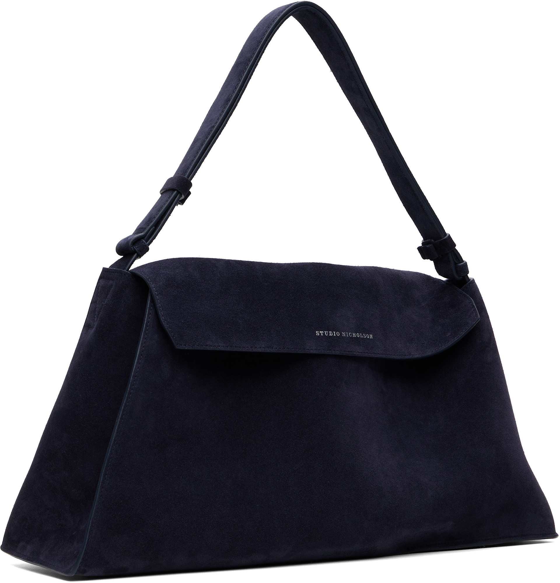 Studio Nicholson - Navy Shiboru Suede Bag