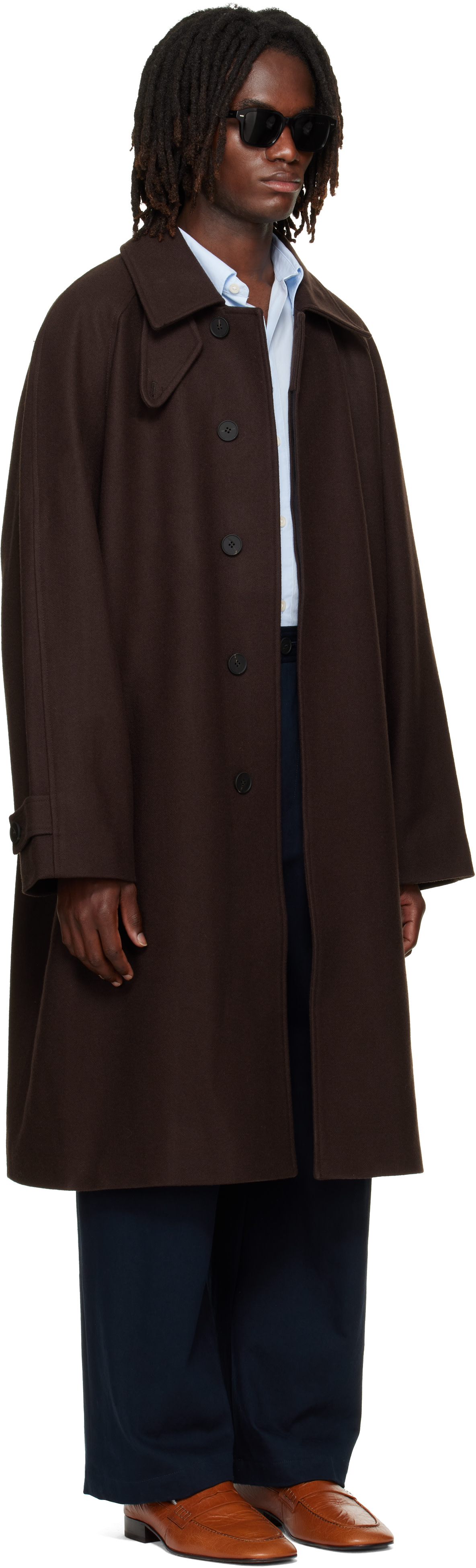 Studio Nicholson - Brown Cabo Wool Coat