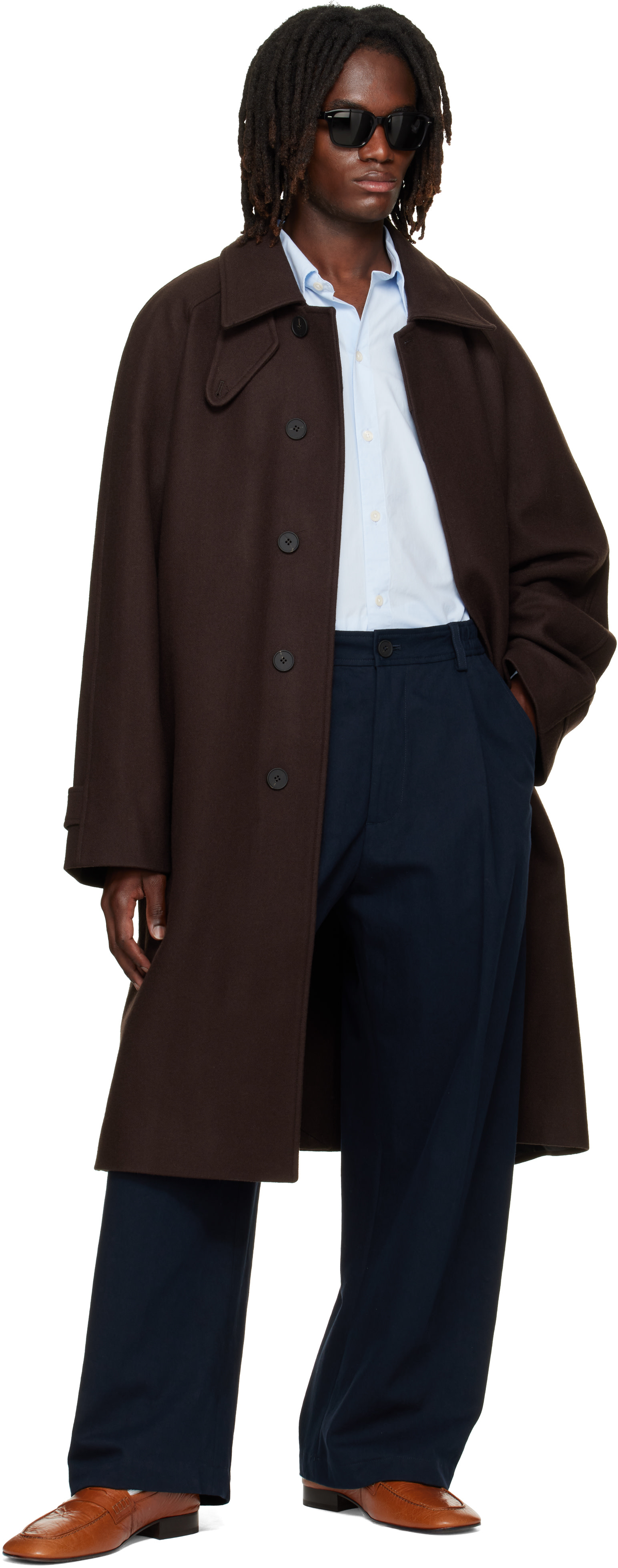 Studio Nicholson - Brown Cabo Wool Coat