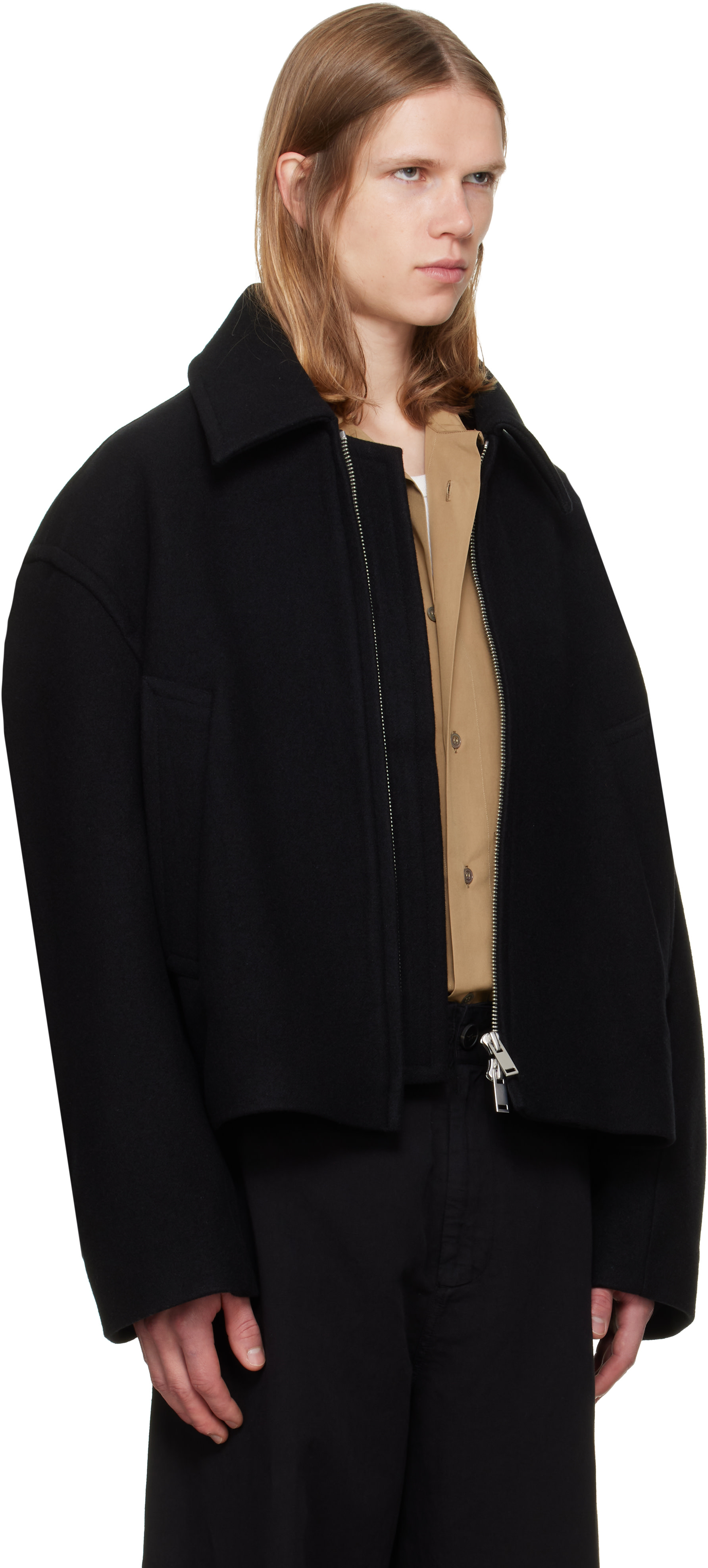 Studio Nicholson - Black Short Zip Up Jacket