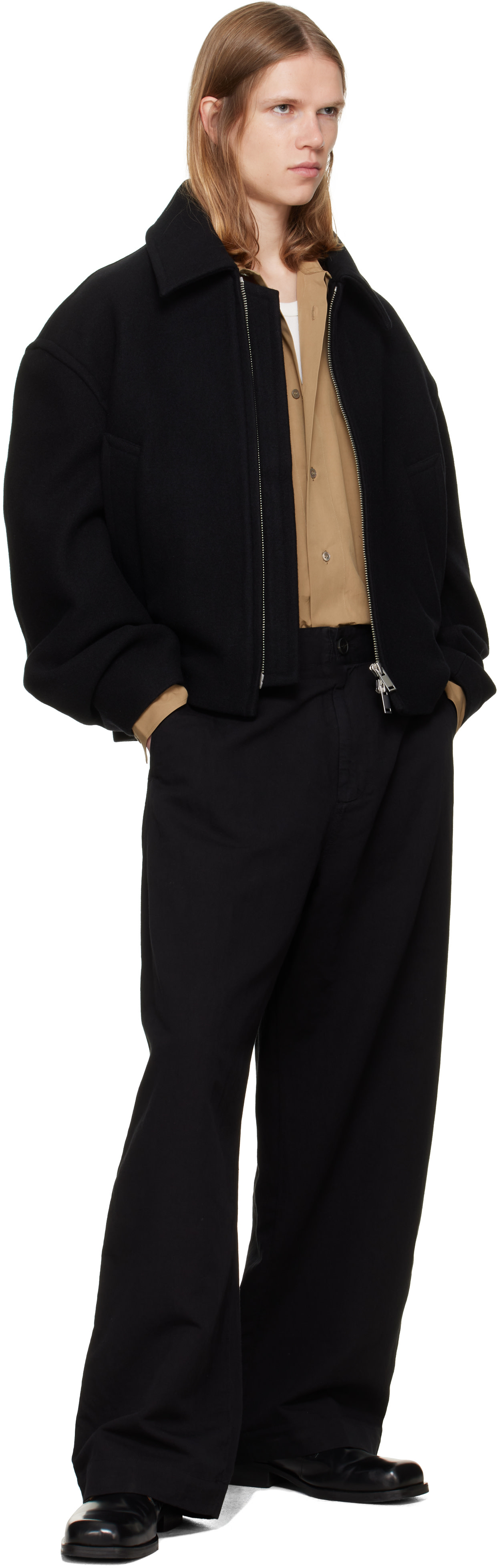 Studio Nicholson - Black Short Zip Up Jacket
