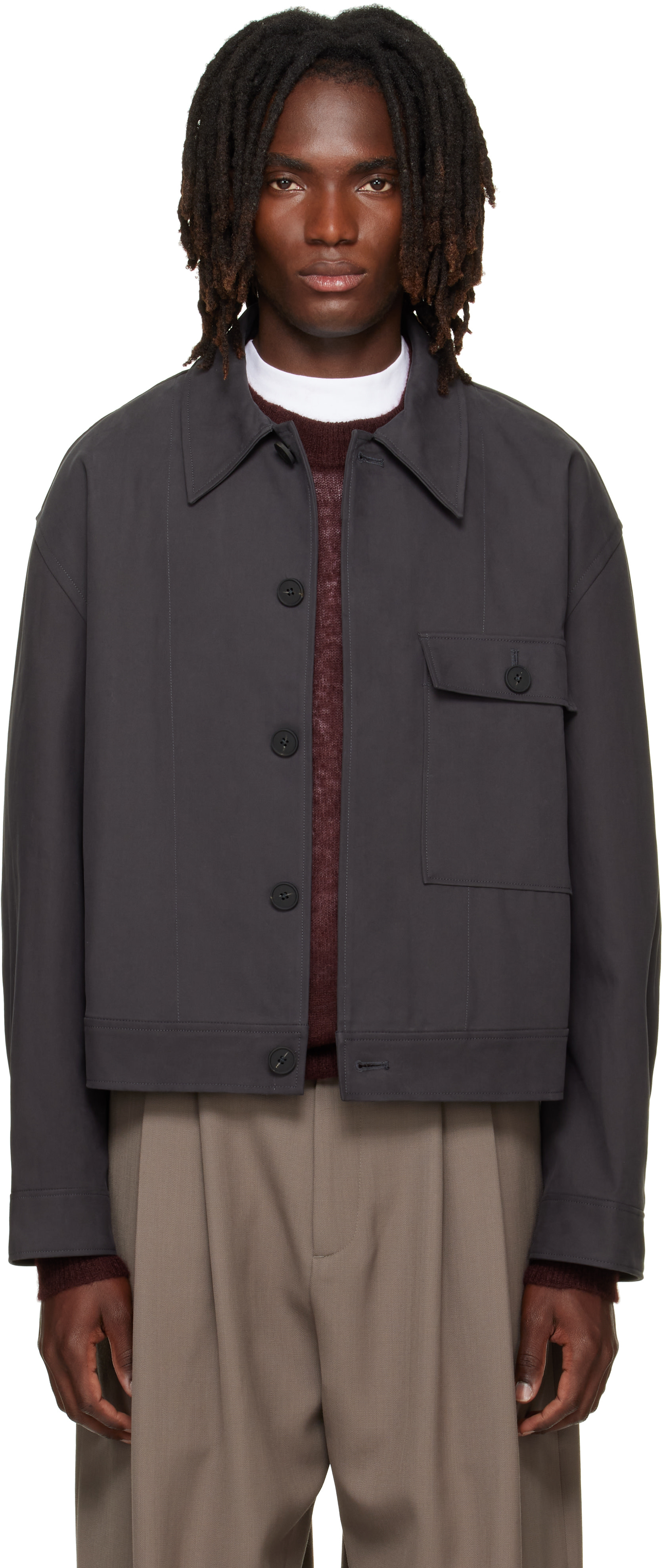 Studio Nicholson - Blouson Drey gris