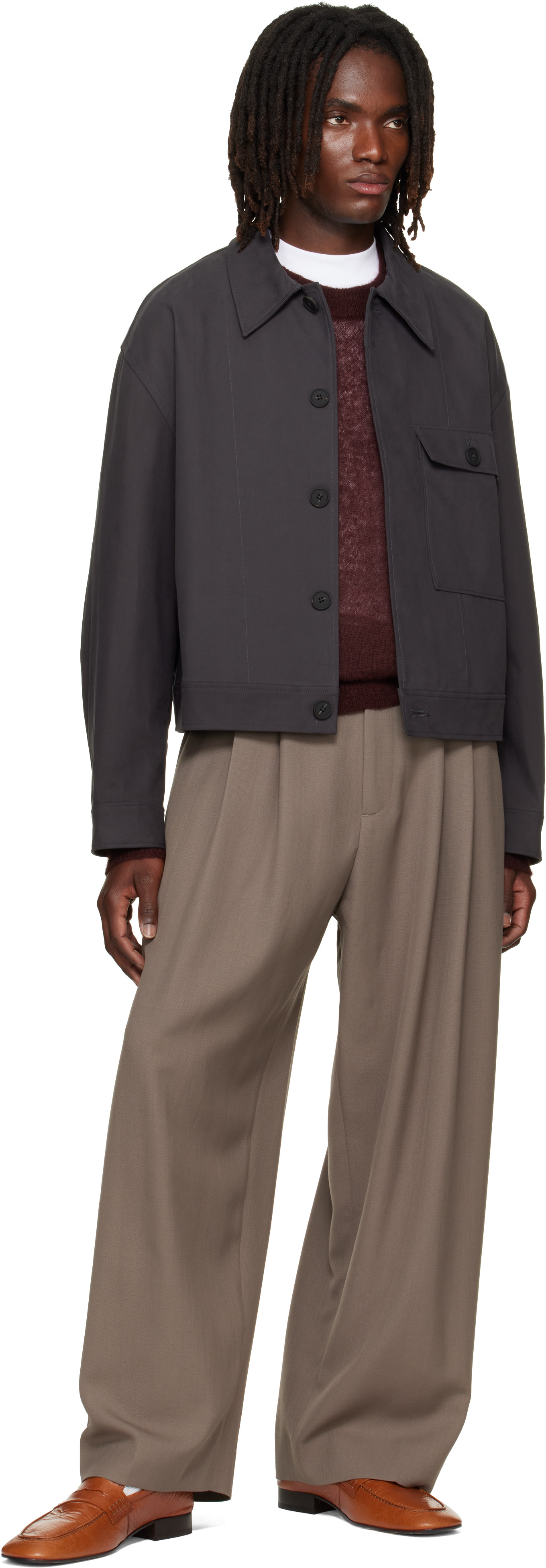 Studio Nicholson - Blouson Drey gris