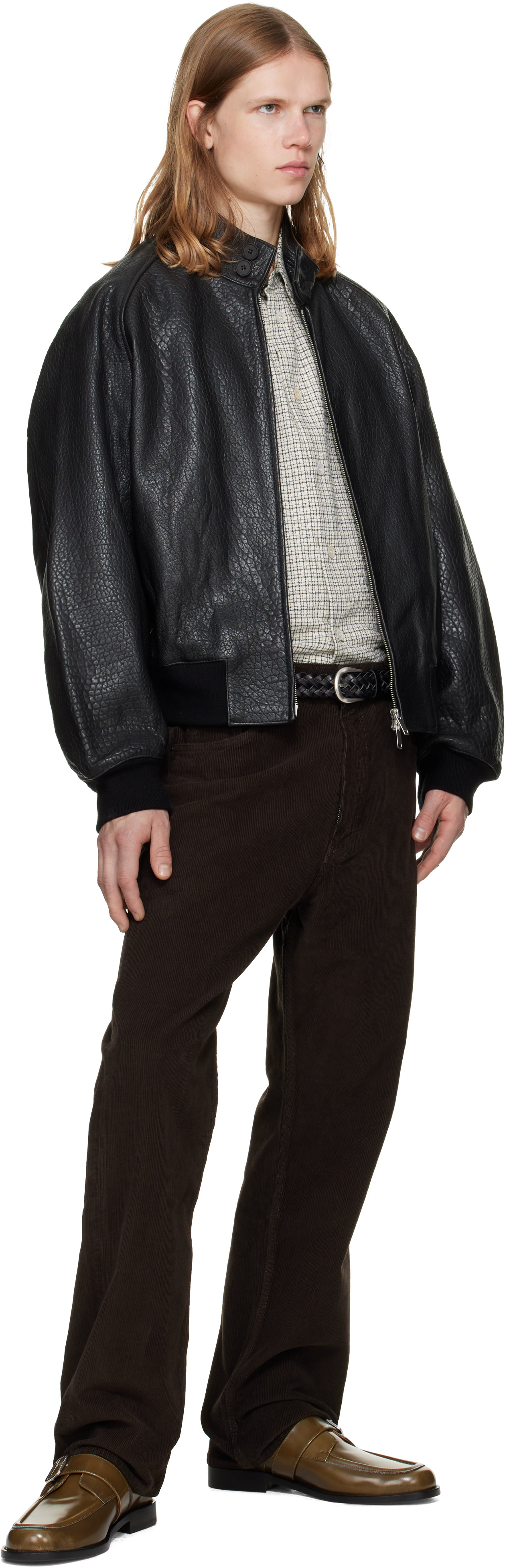 Studio Nicholson - Black Over Leather Jacket