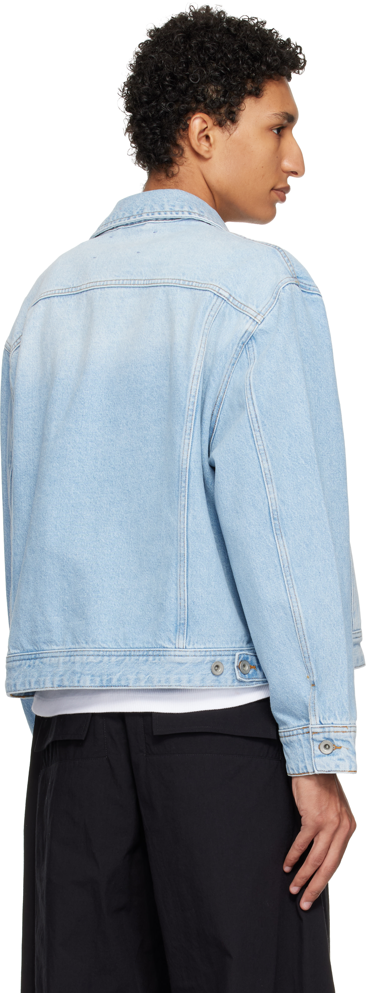Studio Nicholson - Blouson Derby bleu en denim