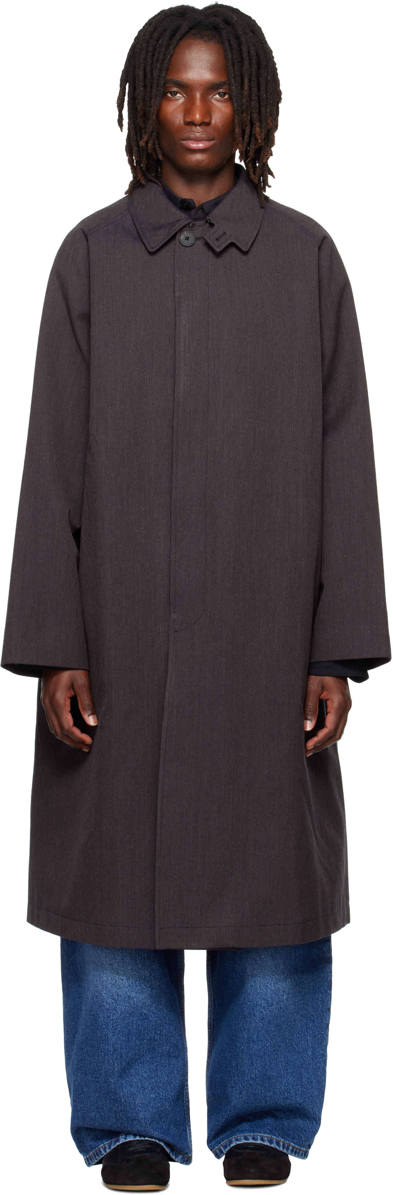 Studio Nicholson - Brown Crowe Trench Coat