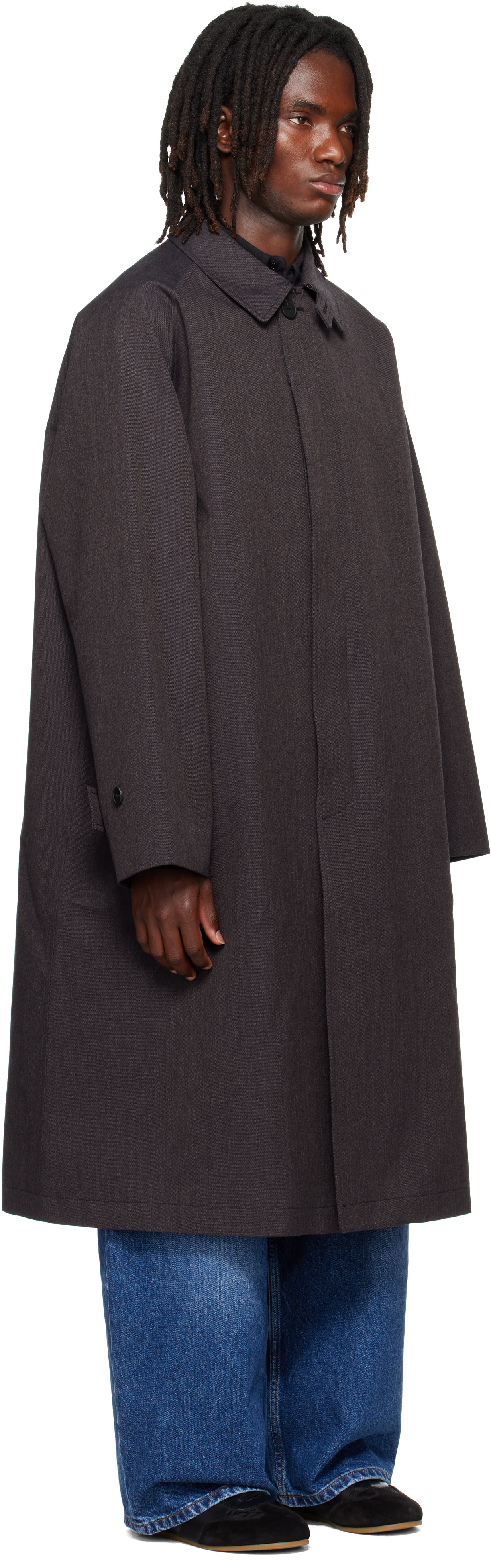 Studio Nicholson - Brown Crowe Trench Coat