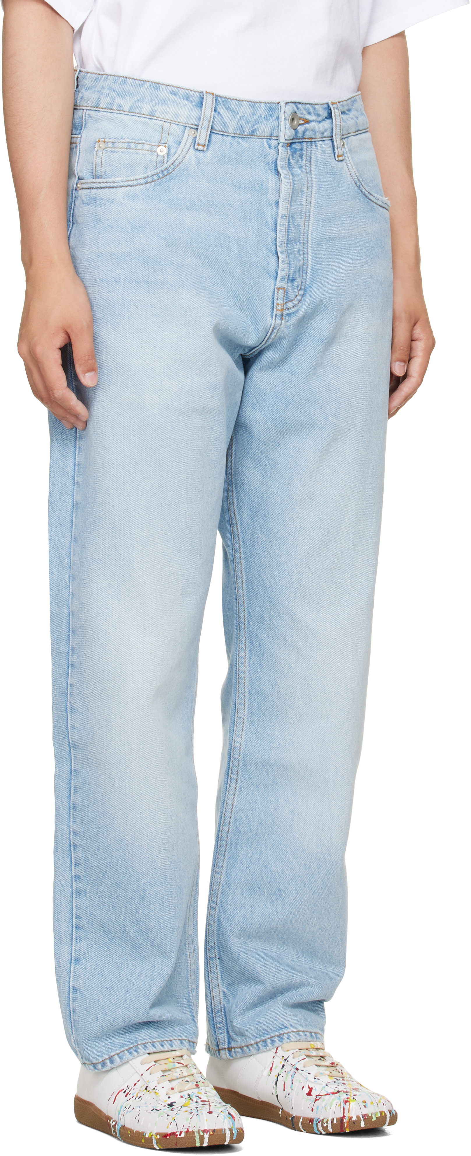 Studio Nicholson - Blue Riso Straight Leg Jeans