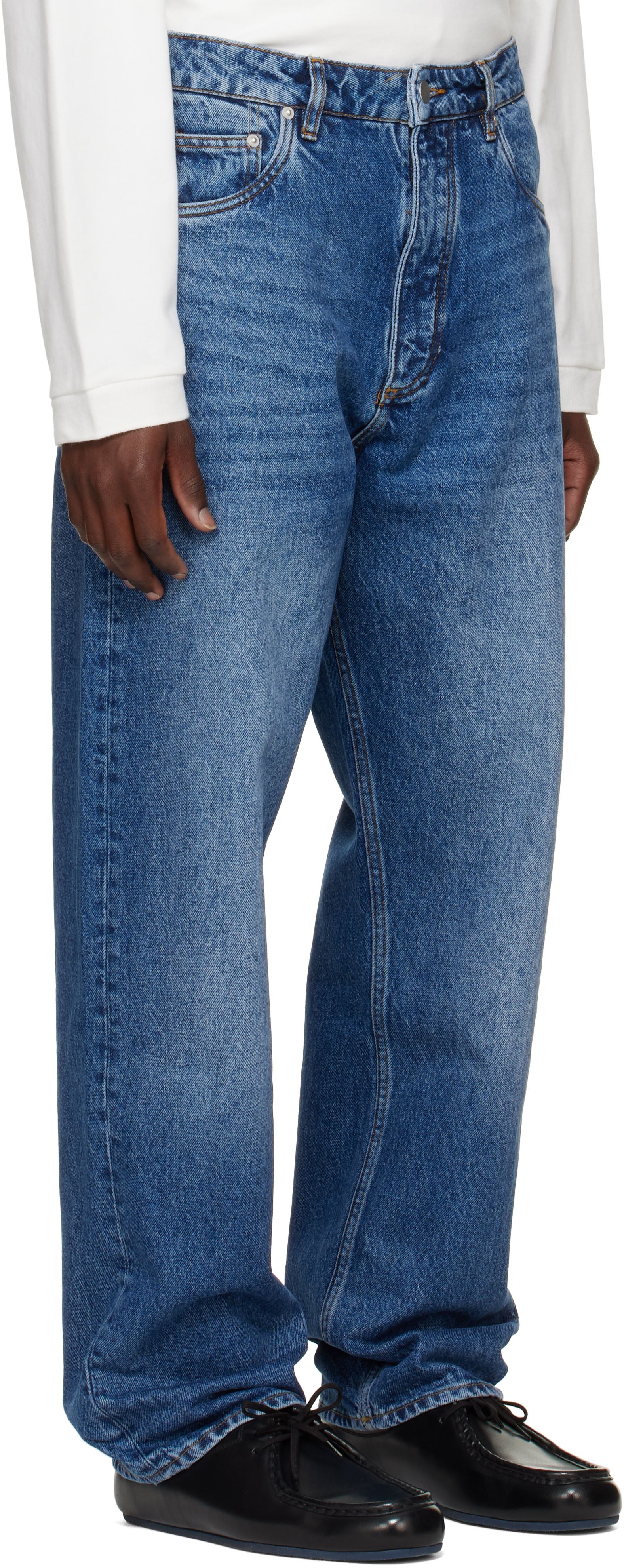 Studio Nicholson - Blue Riso Straight Leg Jeans