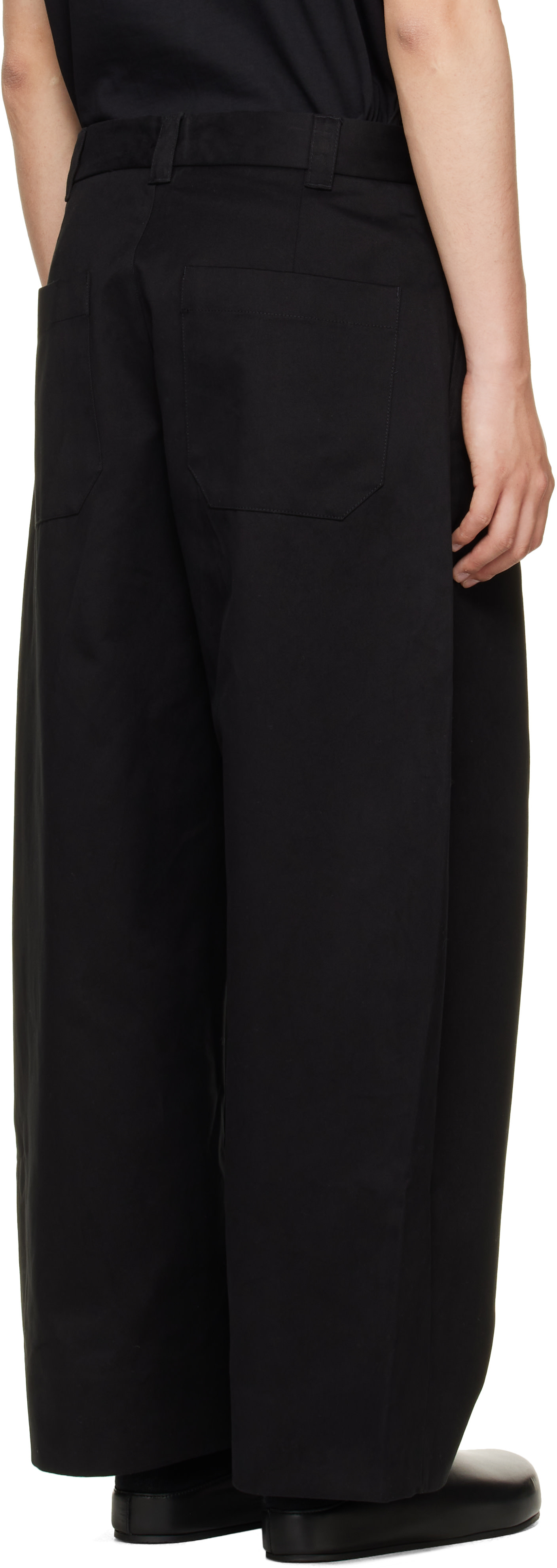 Studio Nicholson - Black Sorte Pleated Trousers
