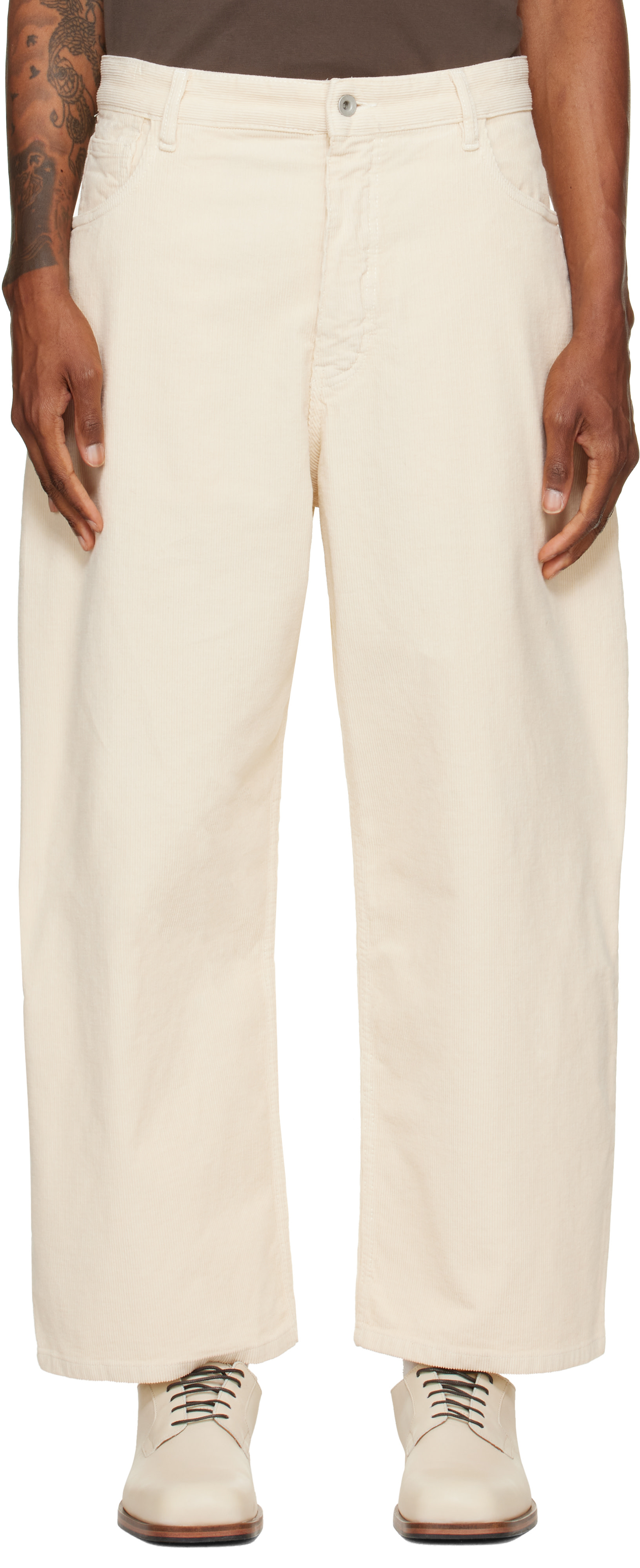 Studio Nicholson - Off-White Paolo Trousers