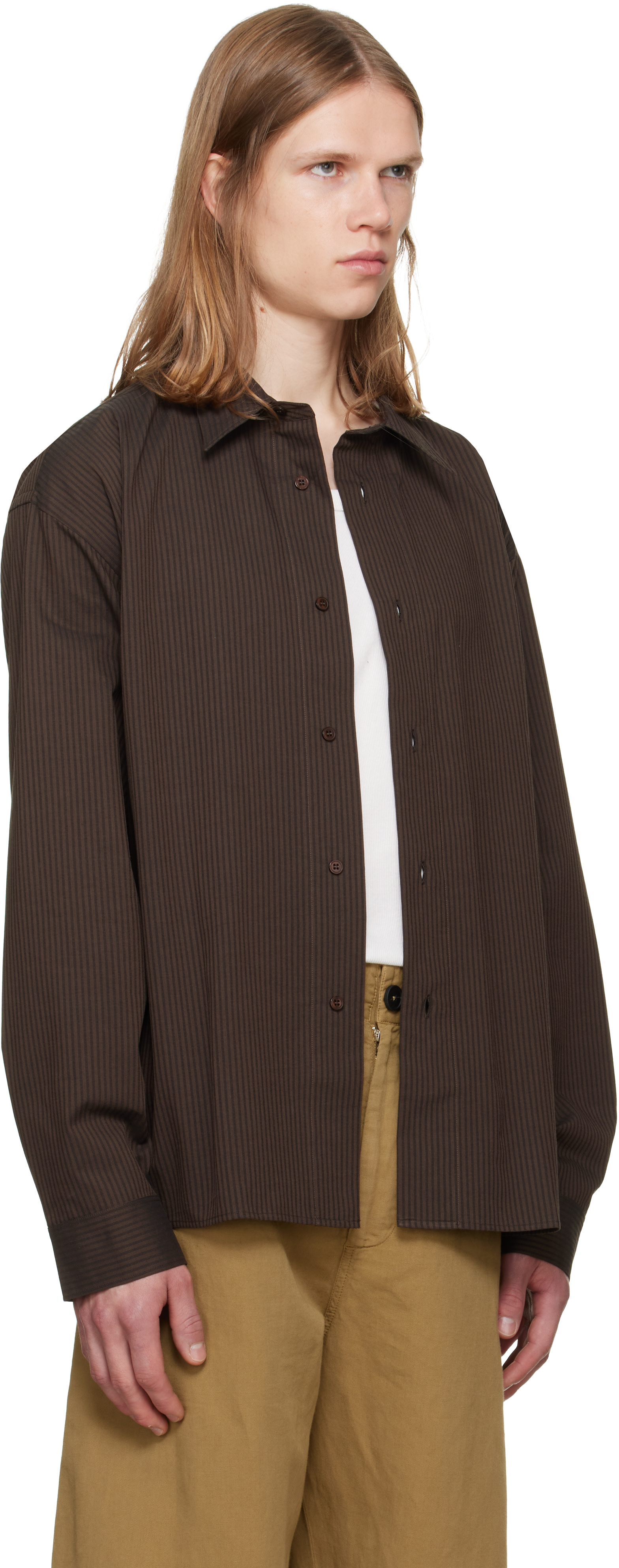 Studio Nicholson - Brown Hal Shirt