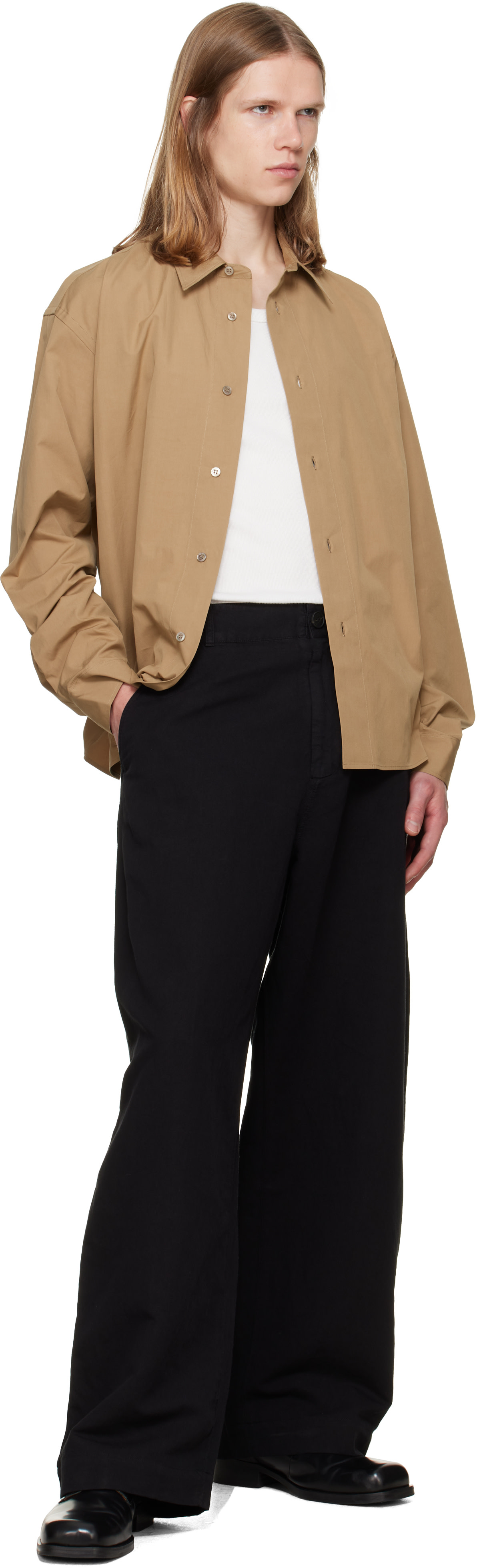 Studio Nicholson - Chemise Hal beige