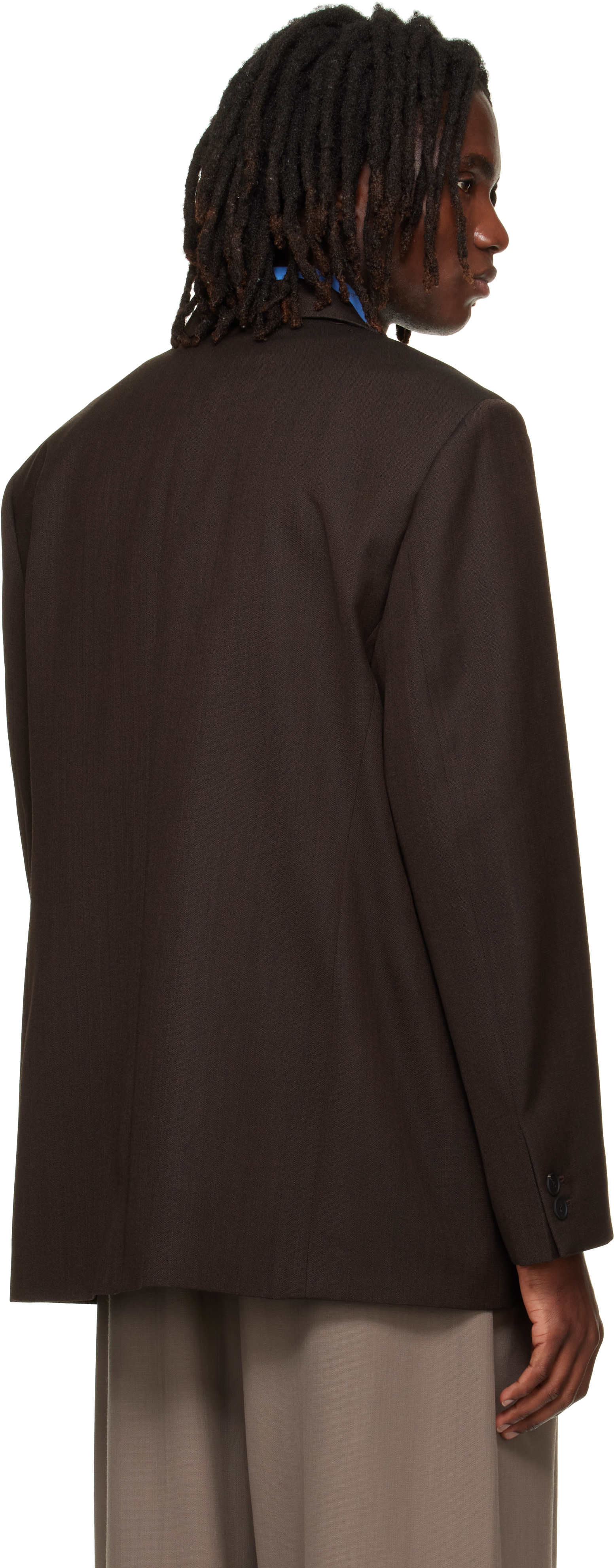 Studio Nicholson - Brown Roversi Wool Blazer