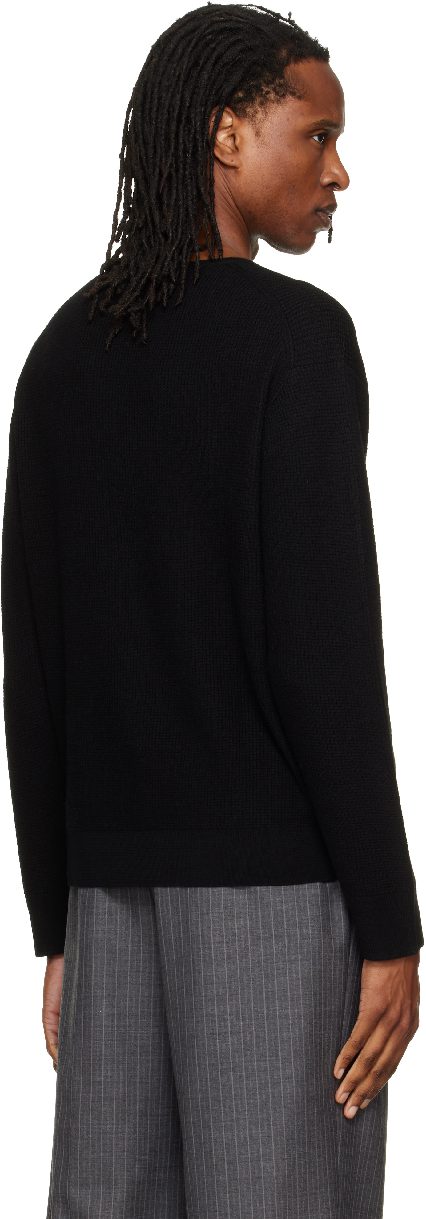 Studio Nicholson - Black Corine Knit Henley
