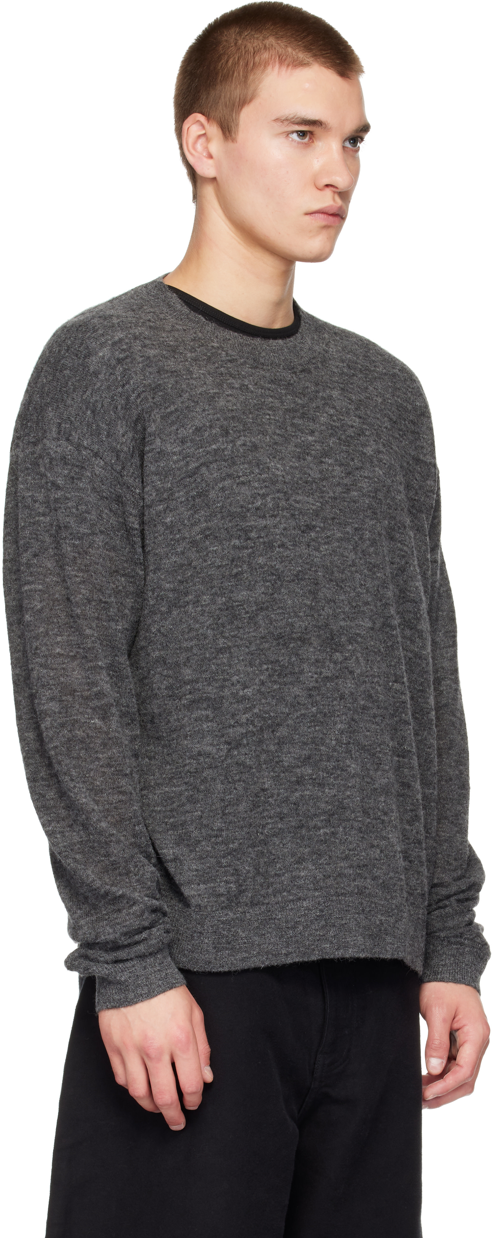 Studio Nicholson - Pull Picco gris en tricot
