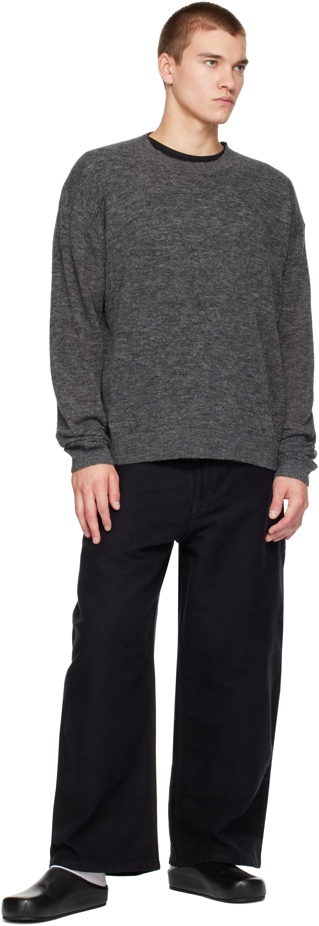 Studio Nicholson - Gray Picco Knit Sweater