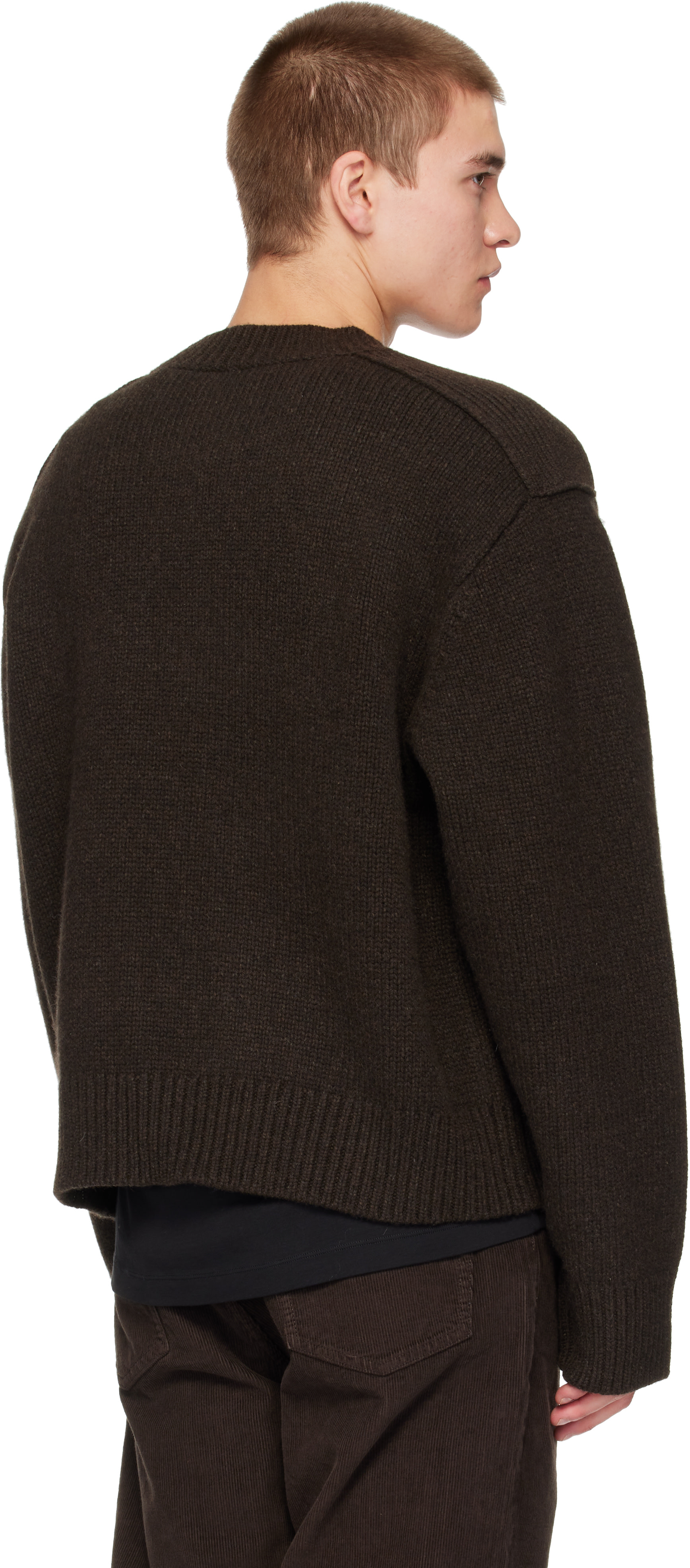 Studio Nicholson - Brown Berez Knit Sweater