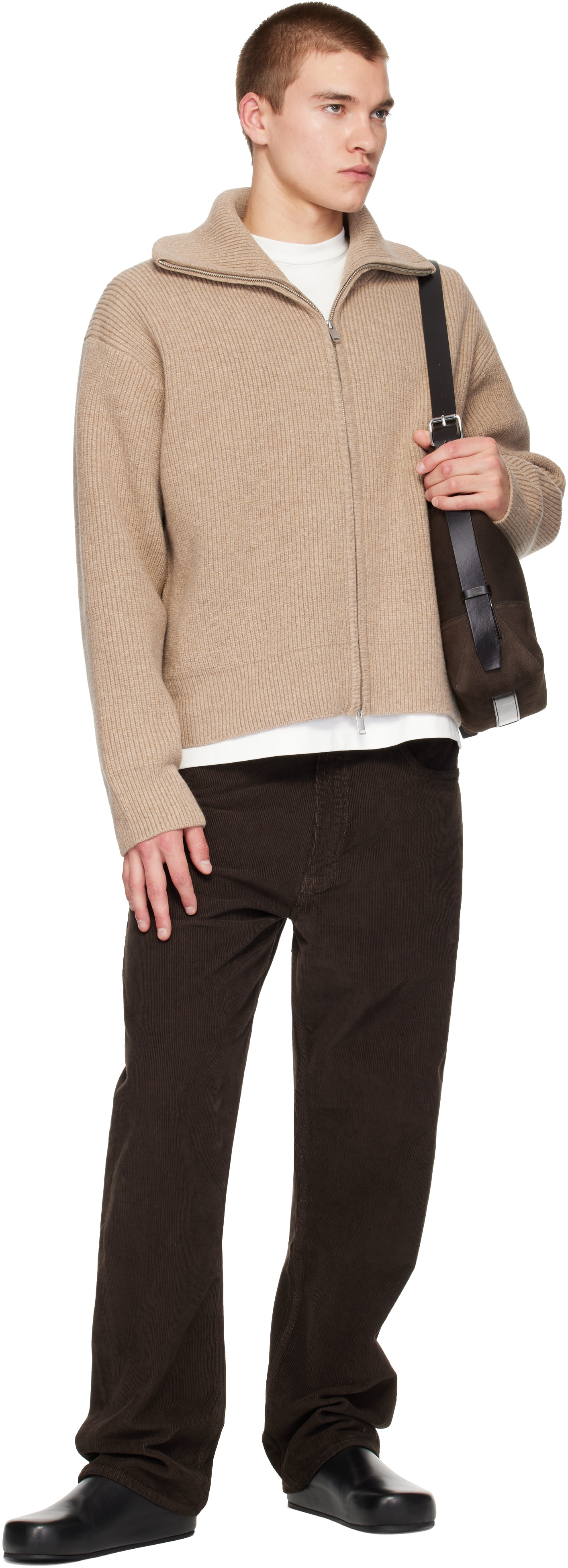 Studio Nicholson - Beige Sandos Knit Jacket