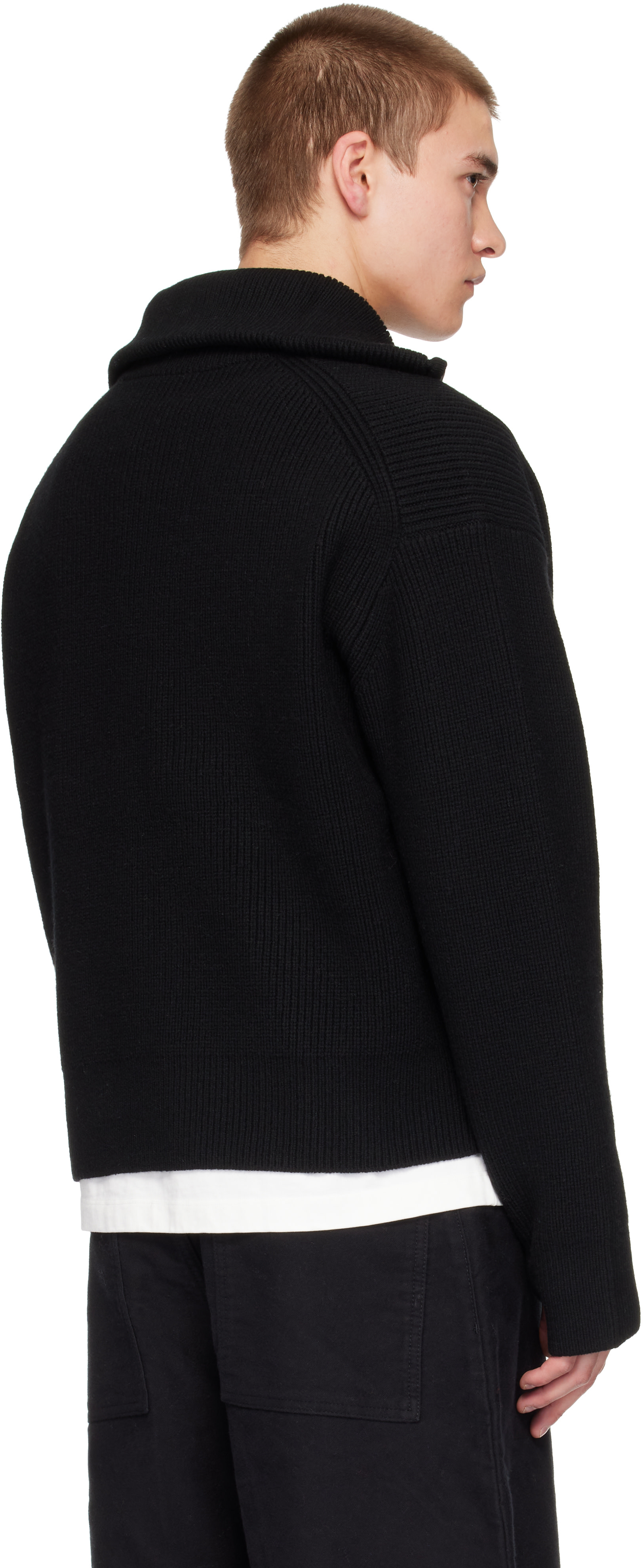 Studio Nicholson - Black Sandos Knit Jacket