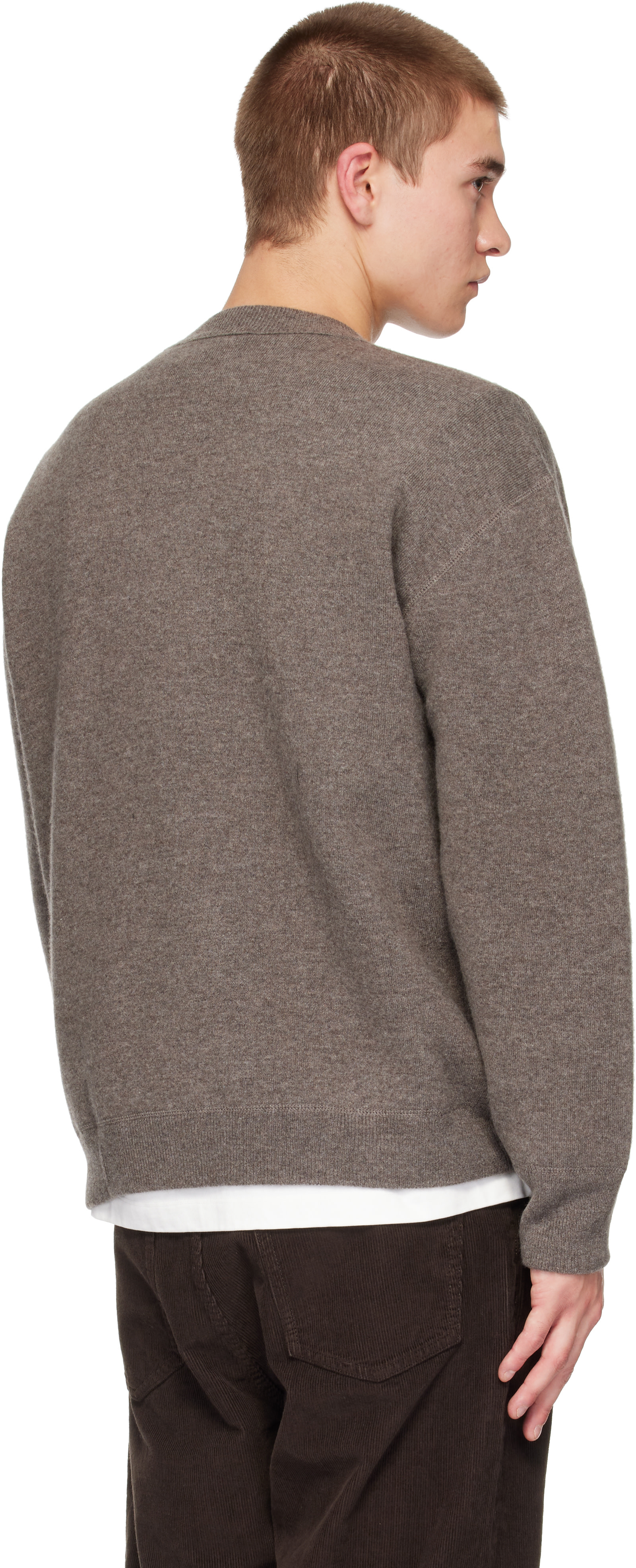 Studio Nicholson - Pull Moray gris en tricot