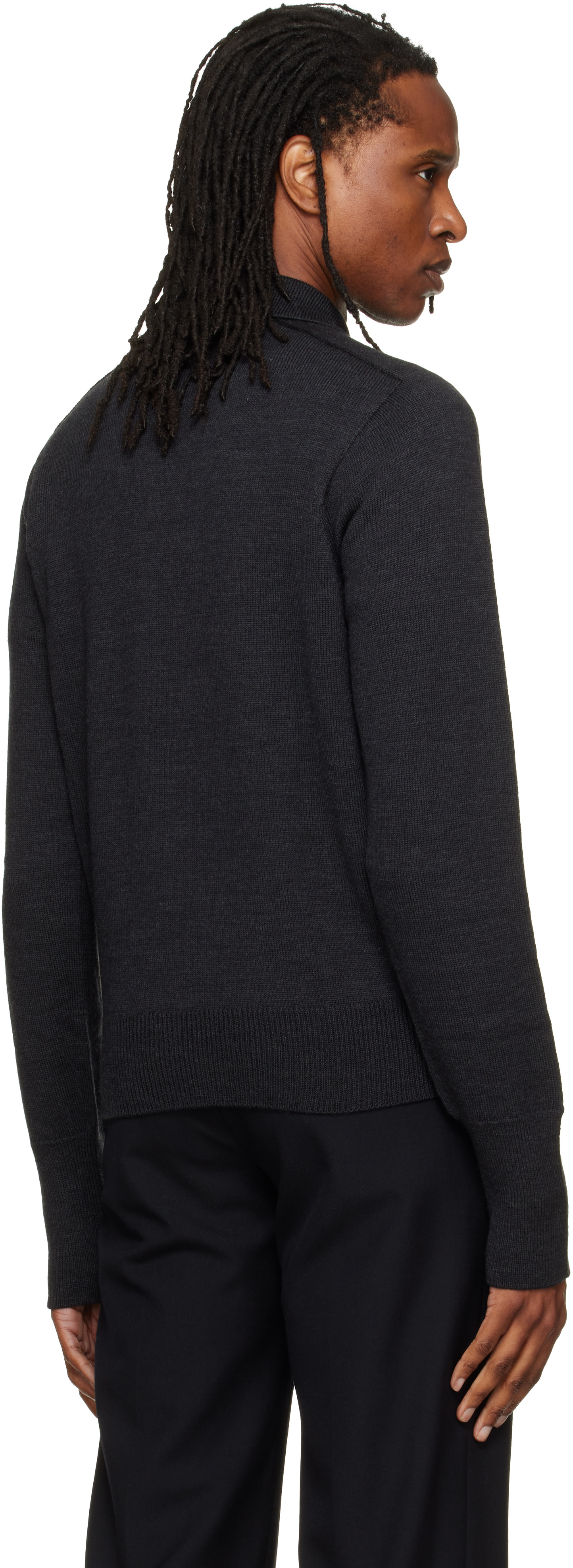 Studio Nicholson - Gray Sark Knit Polo