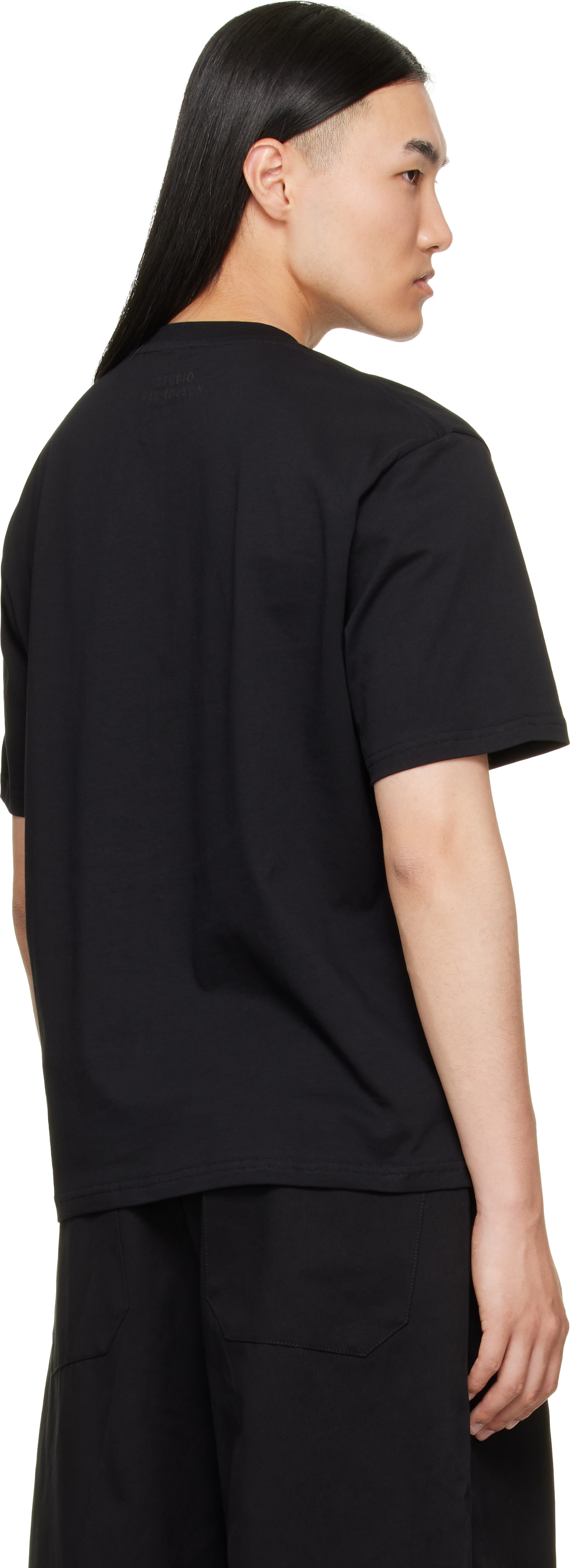 Studio Nicholson - T-shirt Bric noir