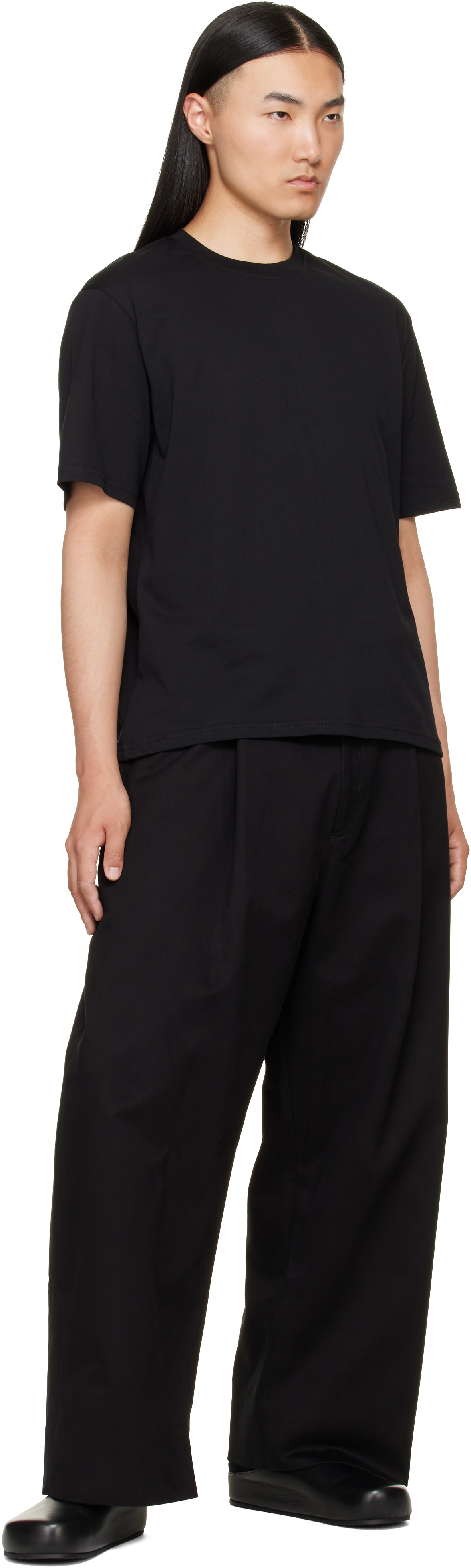 Studio Nicholson - T-shirt Bric noir