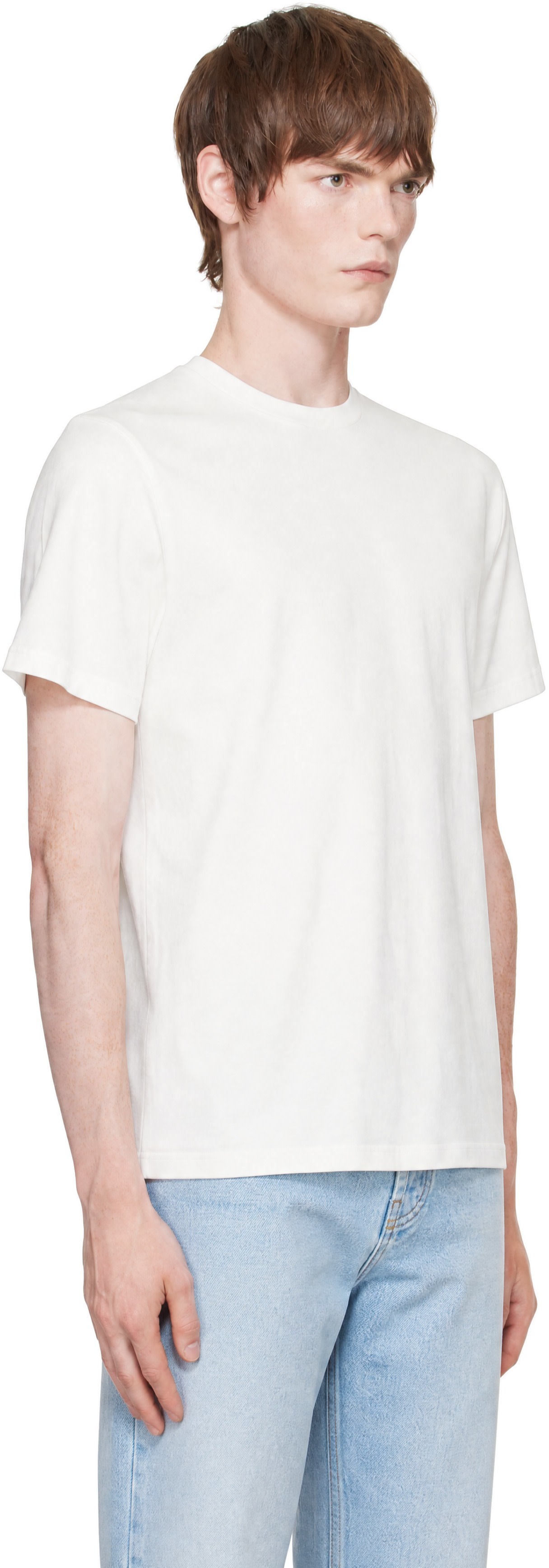 Studio Nicholson - T-shirt Bric blanc cassé