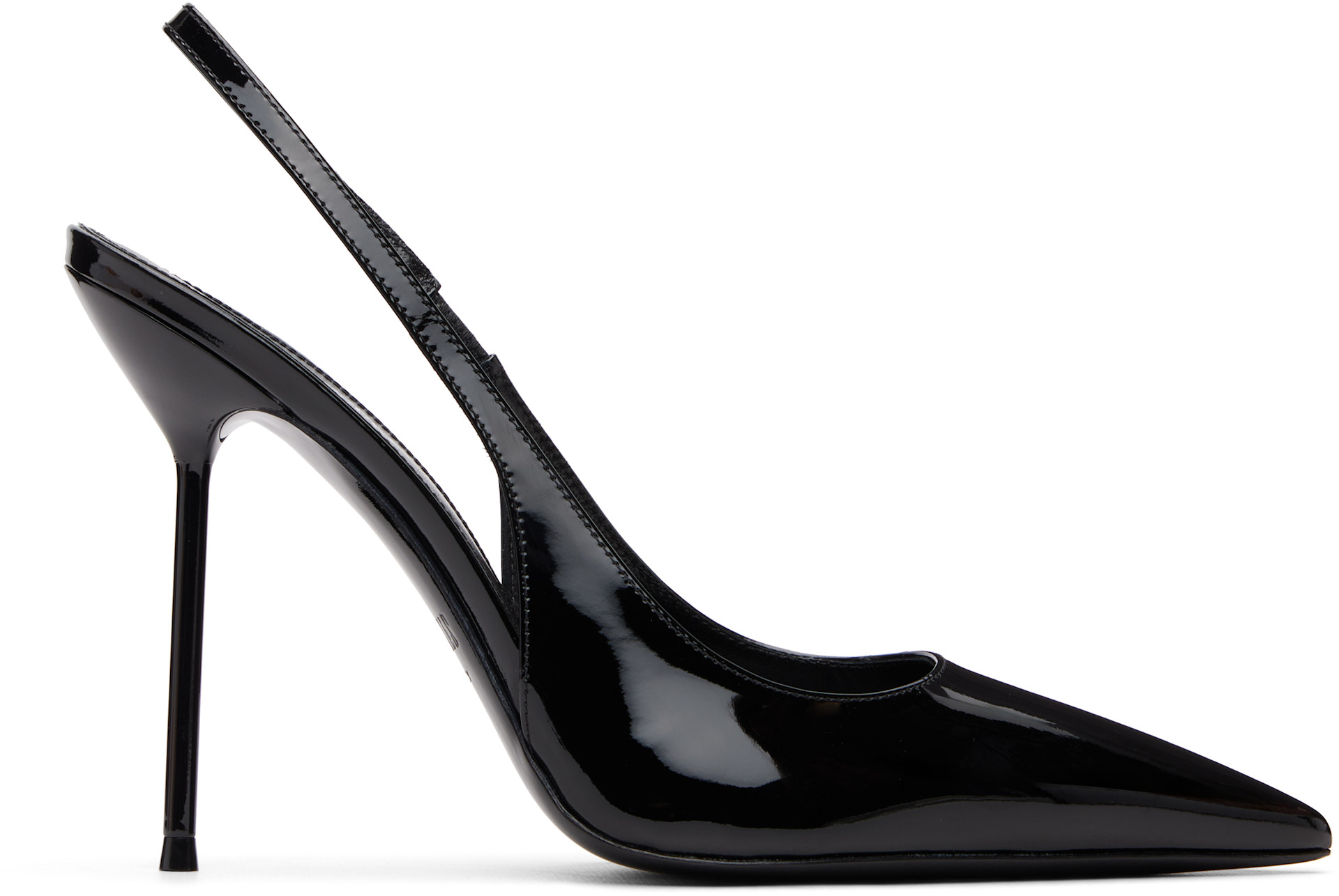 Paris Texas: Black Lidia Slingback 105 Heels | SSENSE