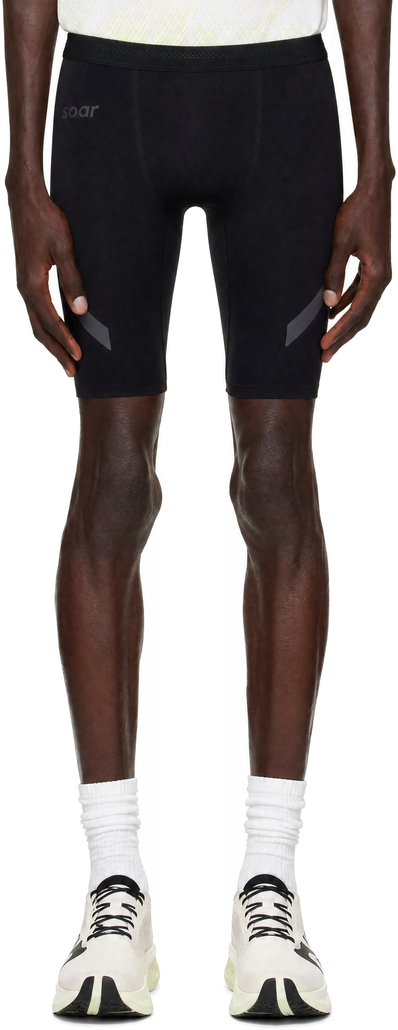 Soar Running - Black Half Tights Running Shorts