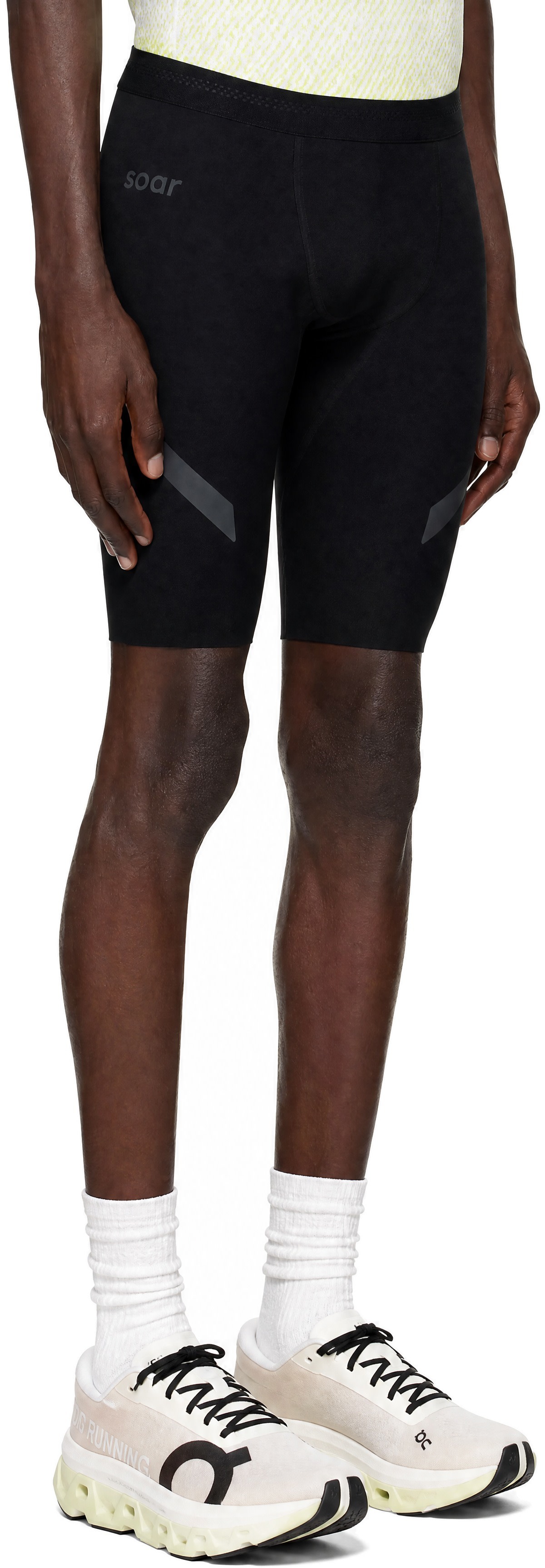 Soar Running - Black Half Tights Running Shorts