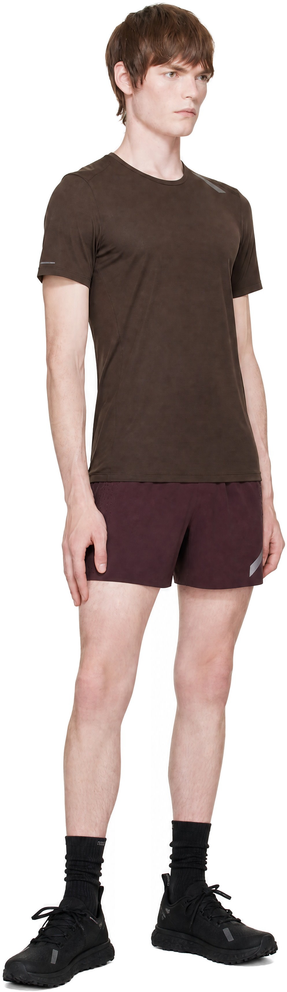 Soar Running - Brown Eco Tech Running T-shirt